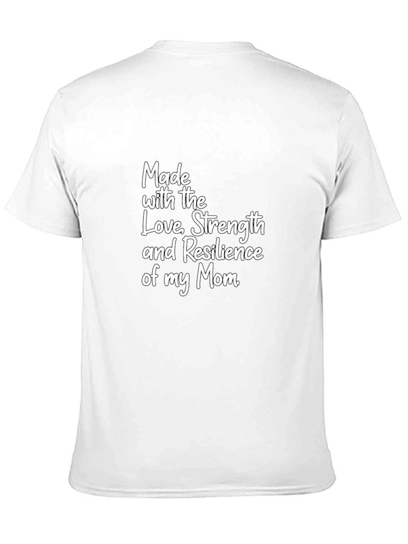 Made with Mom Love Black T-Shirt