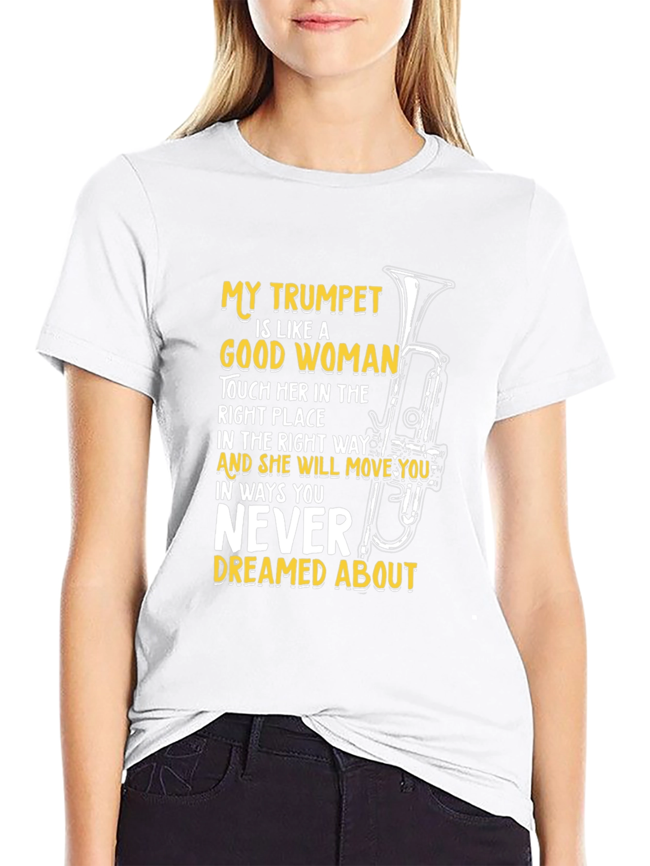 Trumpet Lover T-Shirt: Good Woman Music Tee