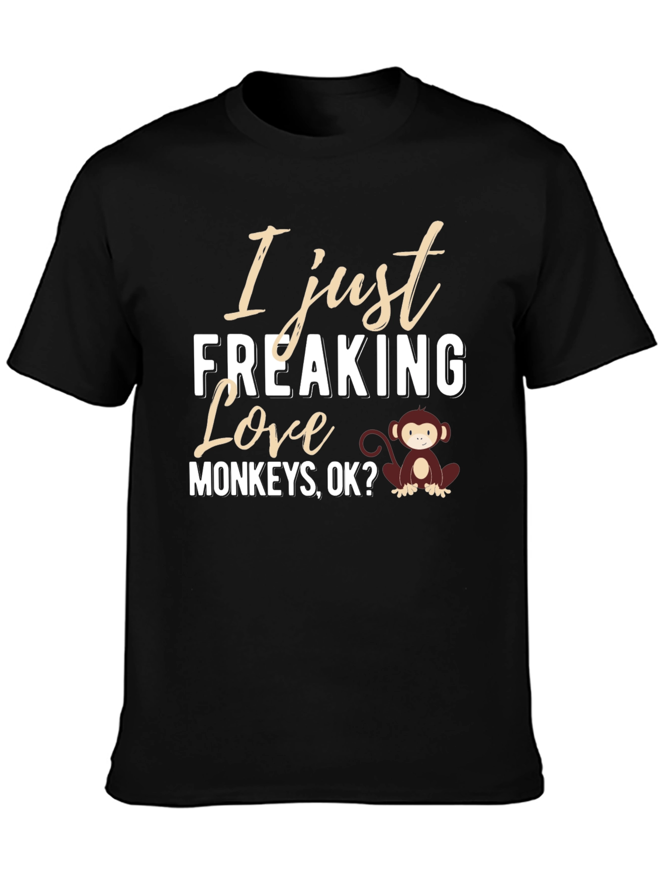 I Love Monkeys Graphic Tee