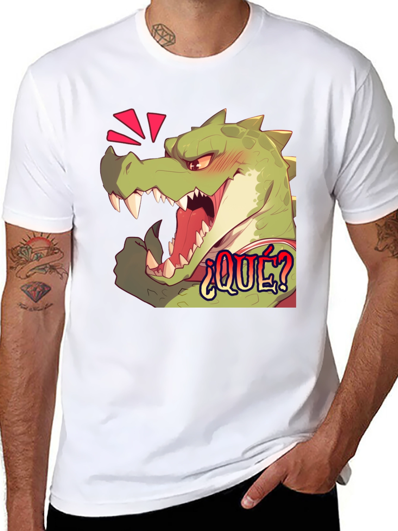 Funny Alligator ¿QUÉ? Graphic T-Shirt