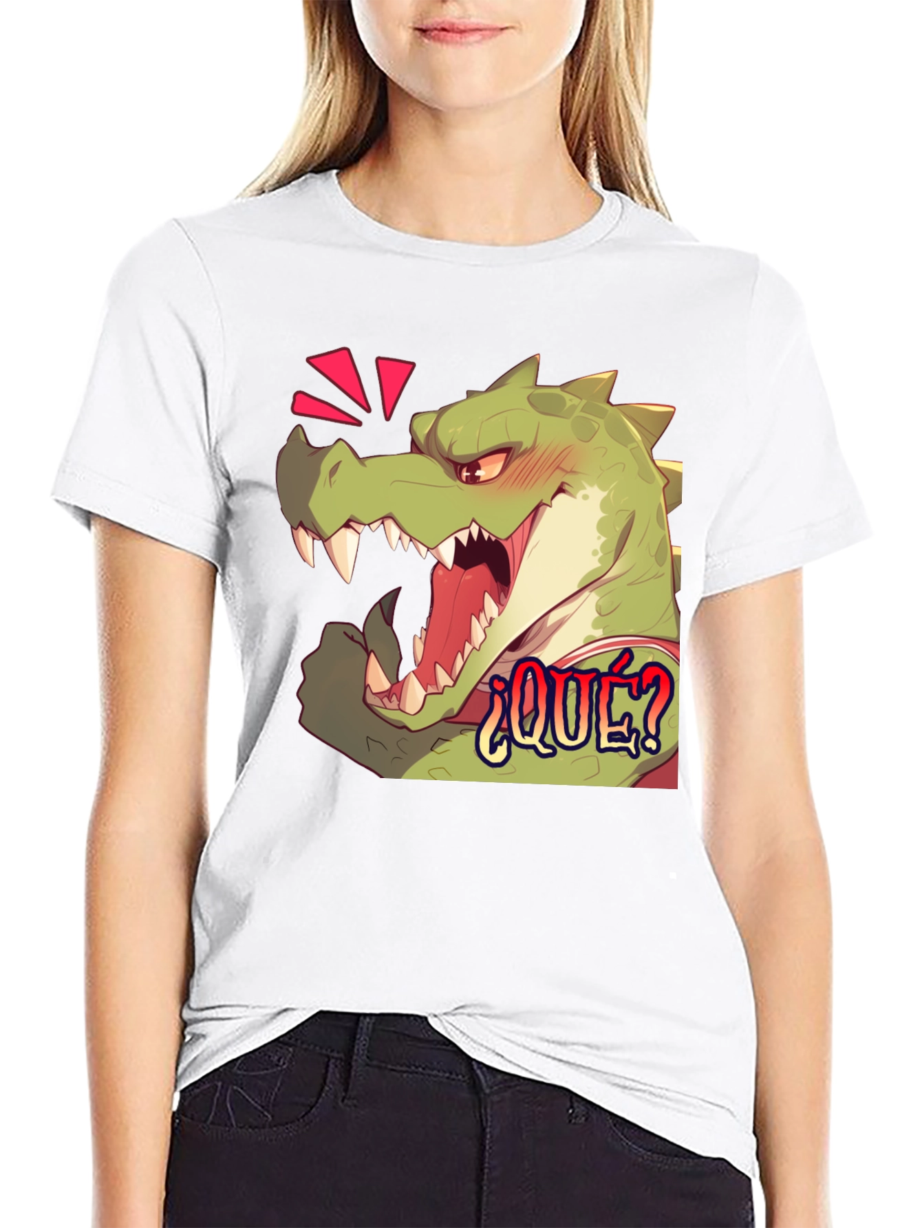 Funny Alligator ¿QUÉ? Graphic T-Shirt