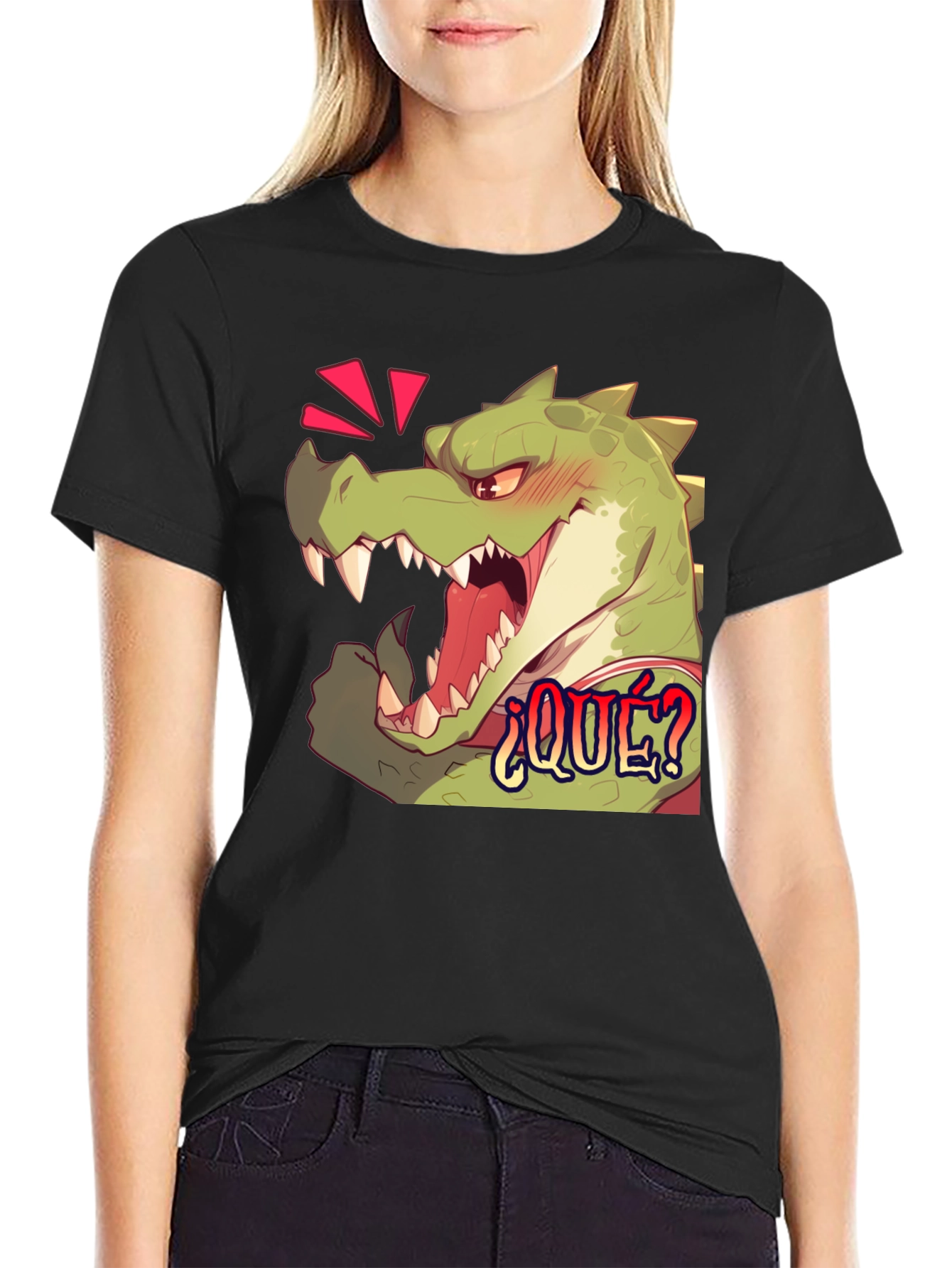 Funny Alligator ¿QUÉ? Graphic T-Shirt
