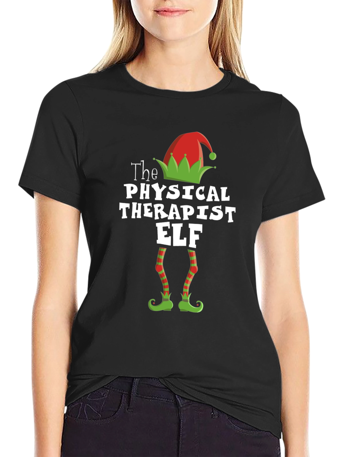 Physical Therapist Elf Christmas T-Shirt