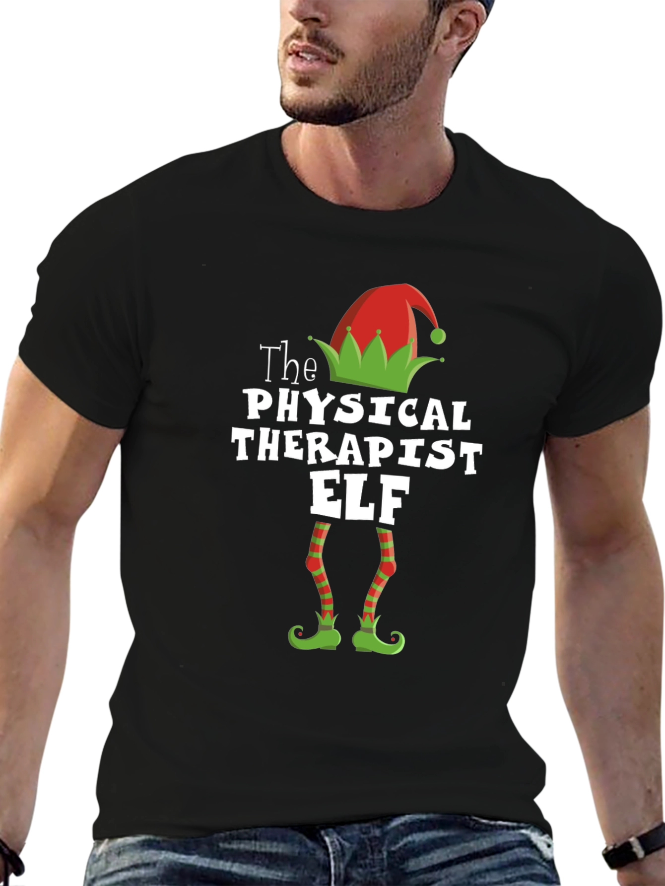 Physical Therapist Elf Christmas T-Shirt