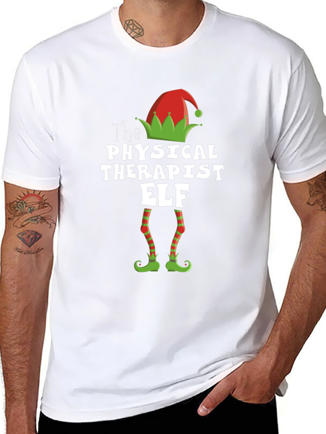 Physical Therapist Elf Christmas T-Shirt