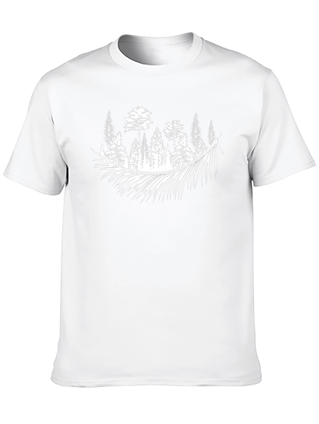 Nature Inspired Graphic Tee - Black