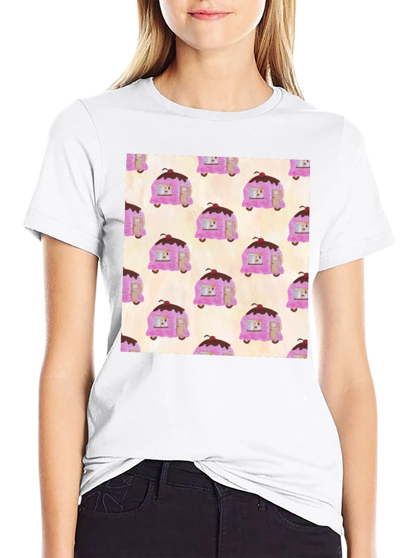 Novelty Ice Cream Camper T-Shirt