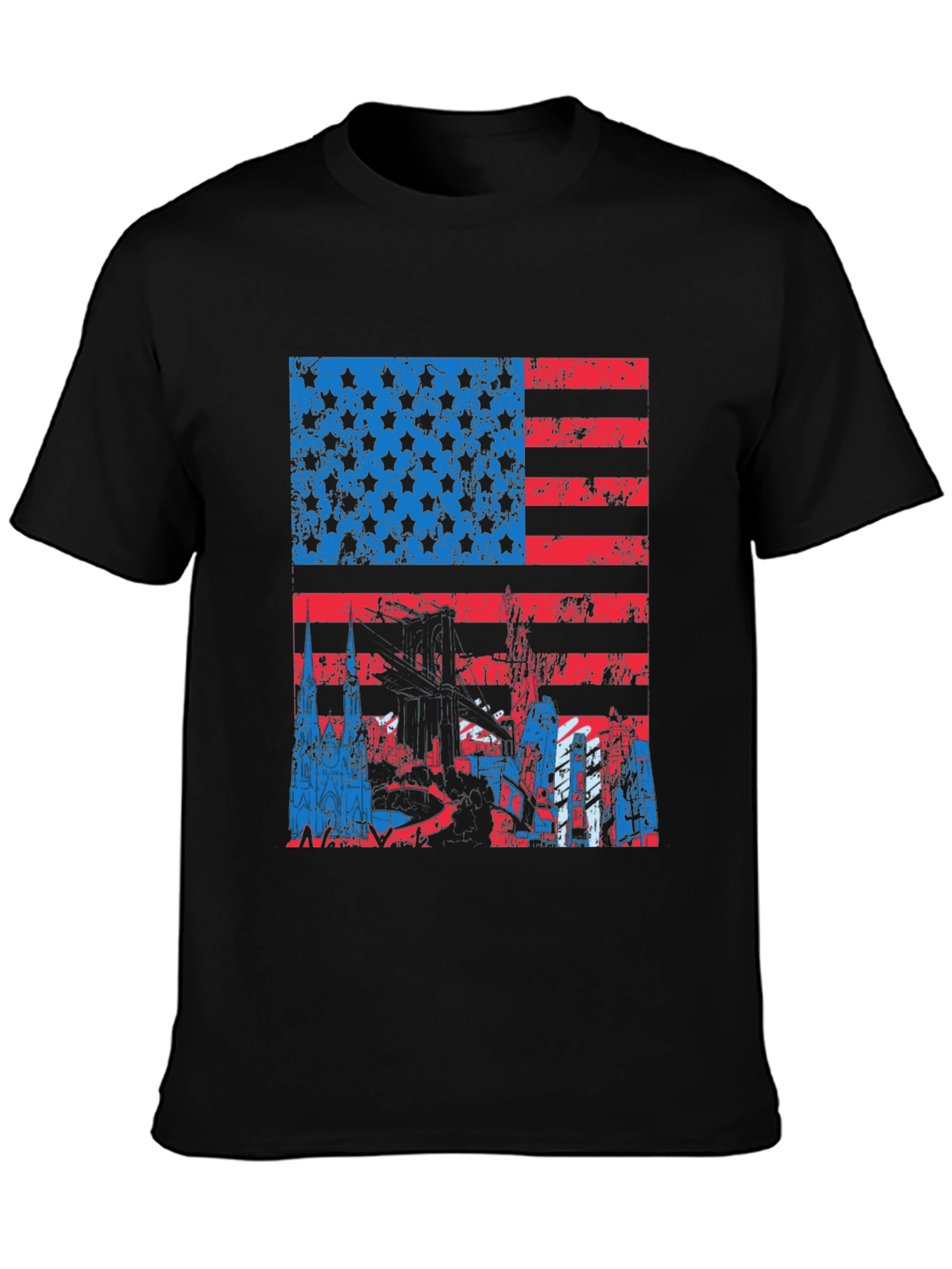 American Flag Graphic Tee