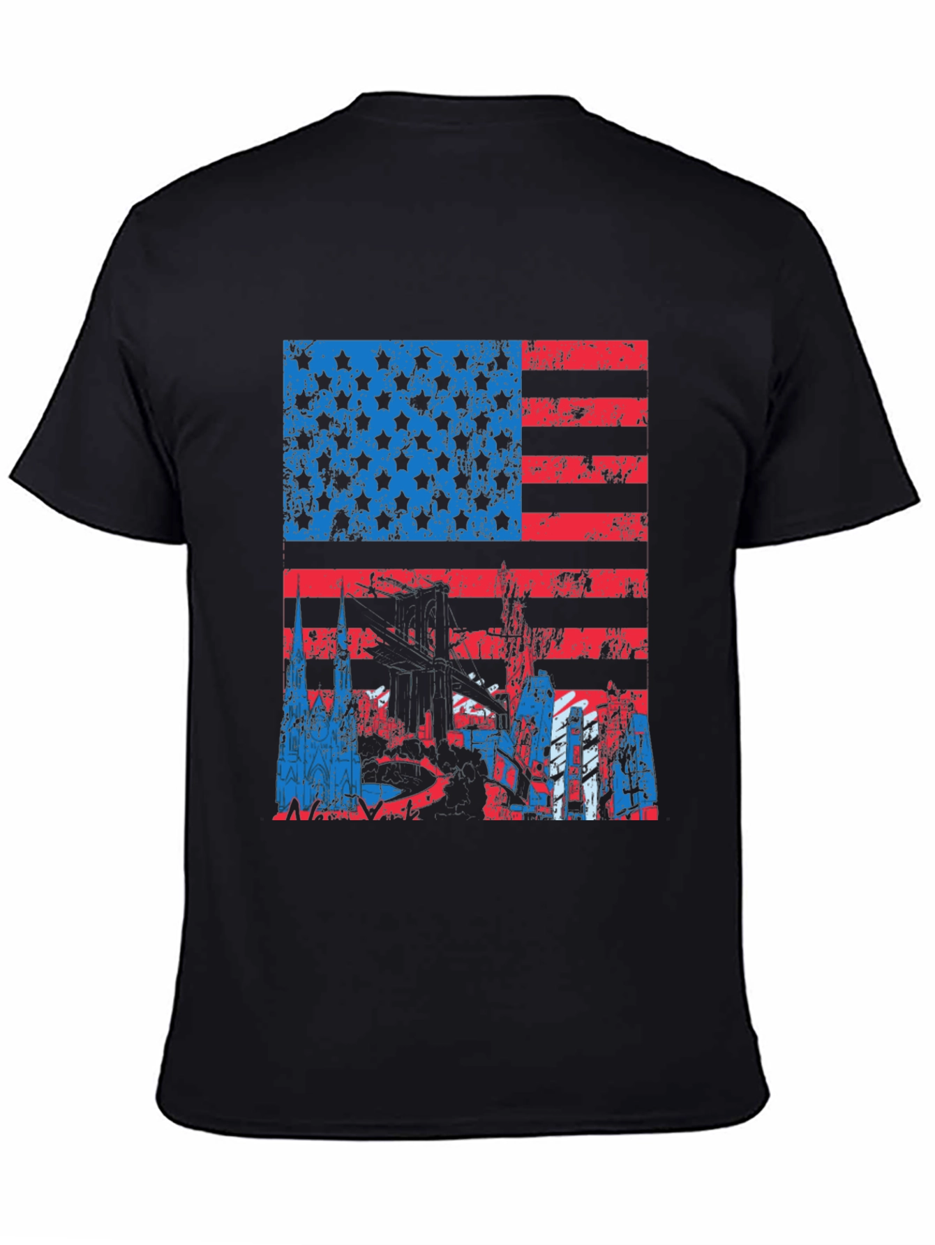 American Flag Graphic Tee