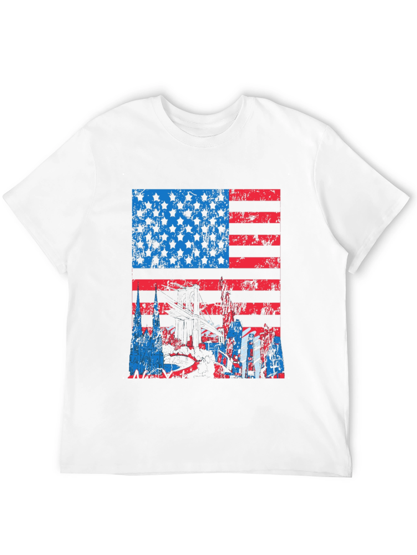 American Flag Graphic Tee