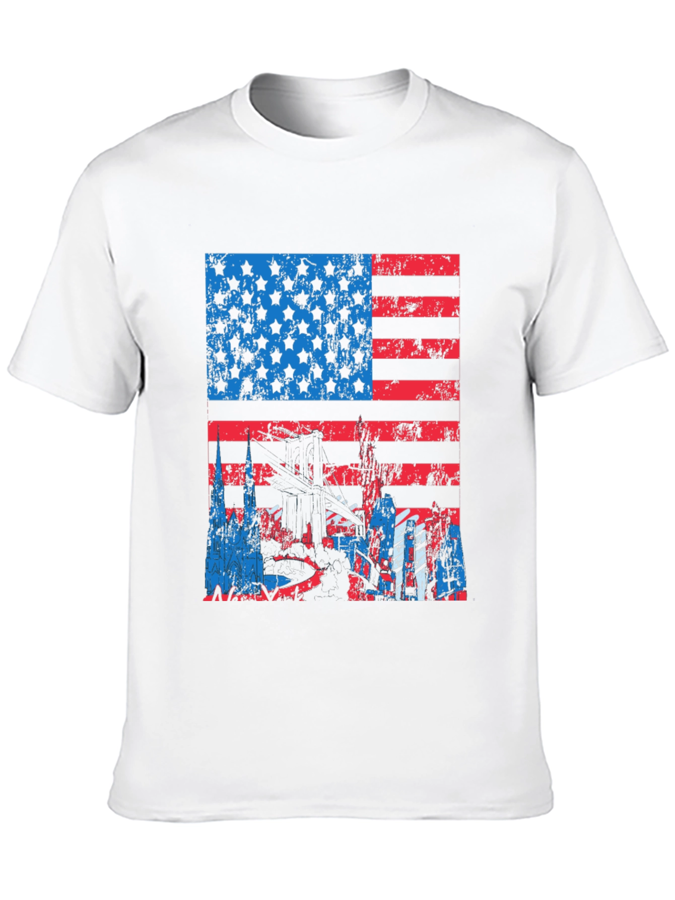 American Flag Graphic Tee