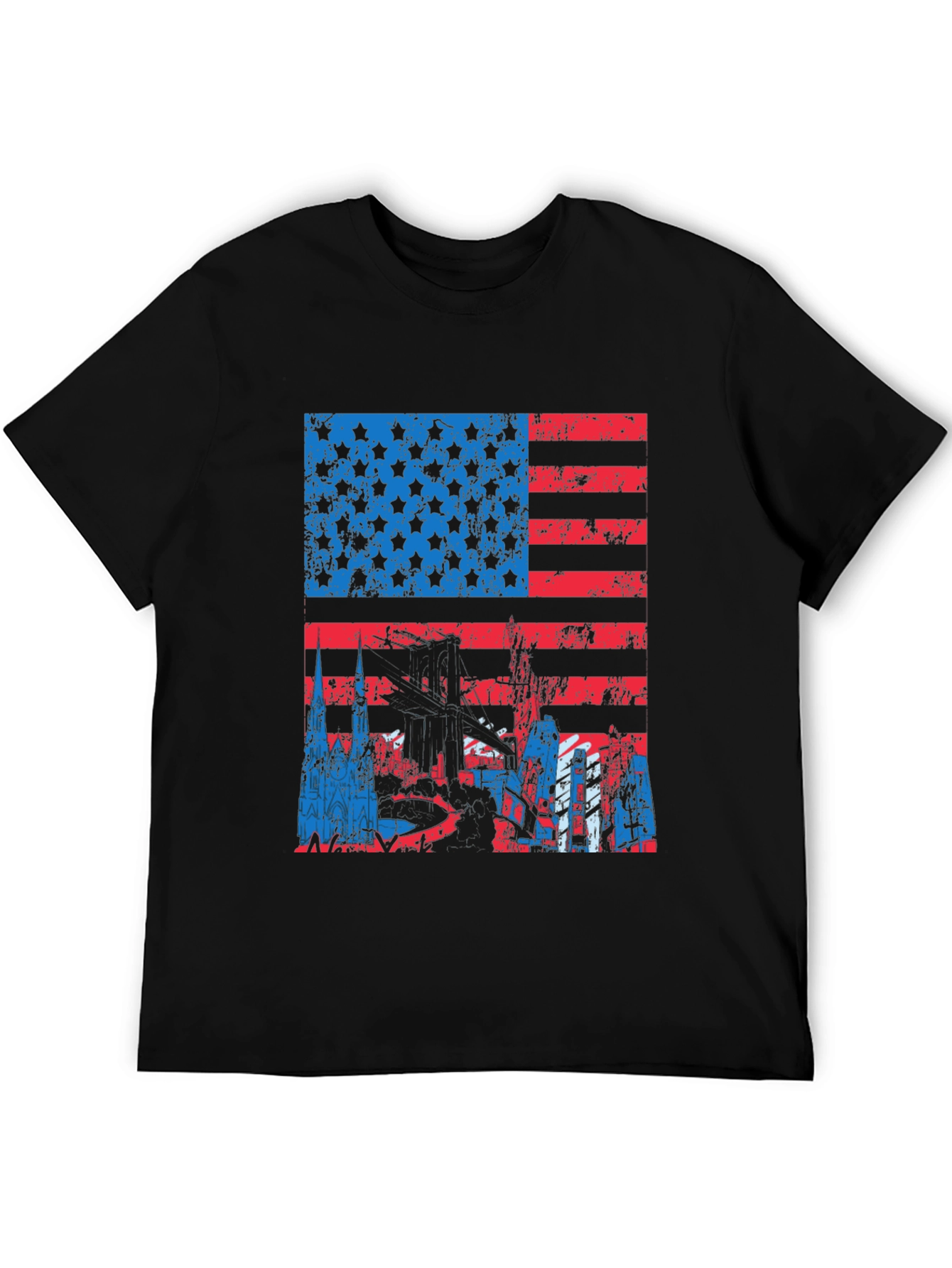 American Flag Graphic Tee