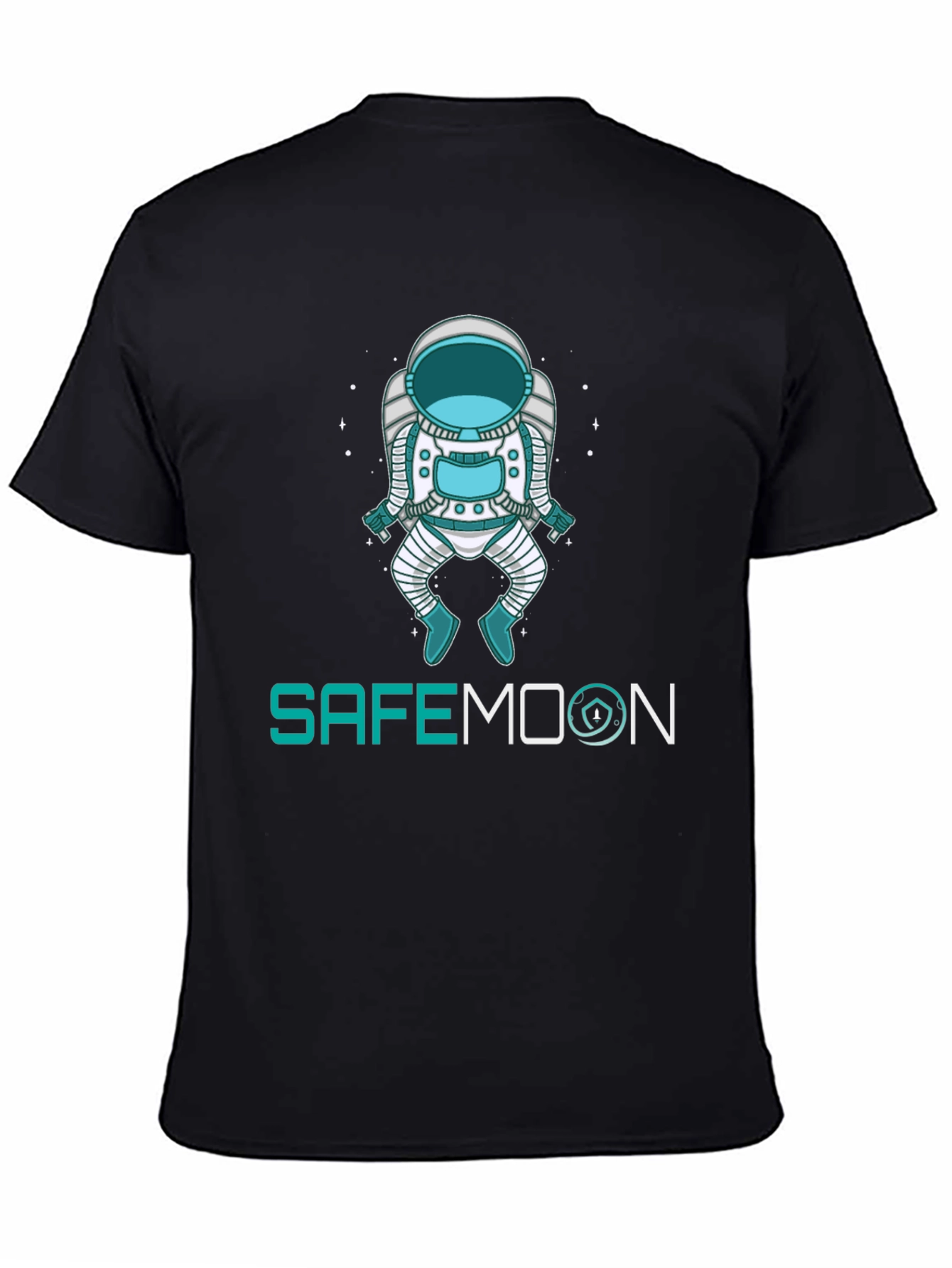 SafeMoon Astronaut Graphic Tee - Black Crypto T-Shirt
