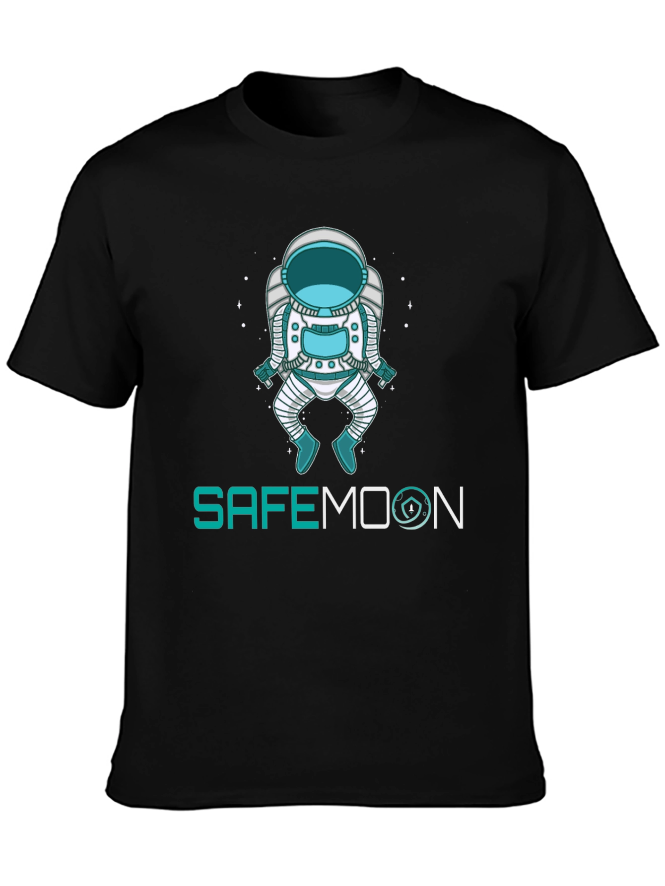 SafeMoon Astronaut Graphic Tee - Black Crypto T-Shirt