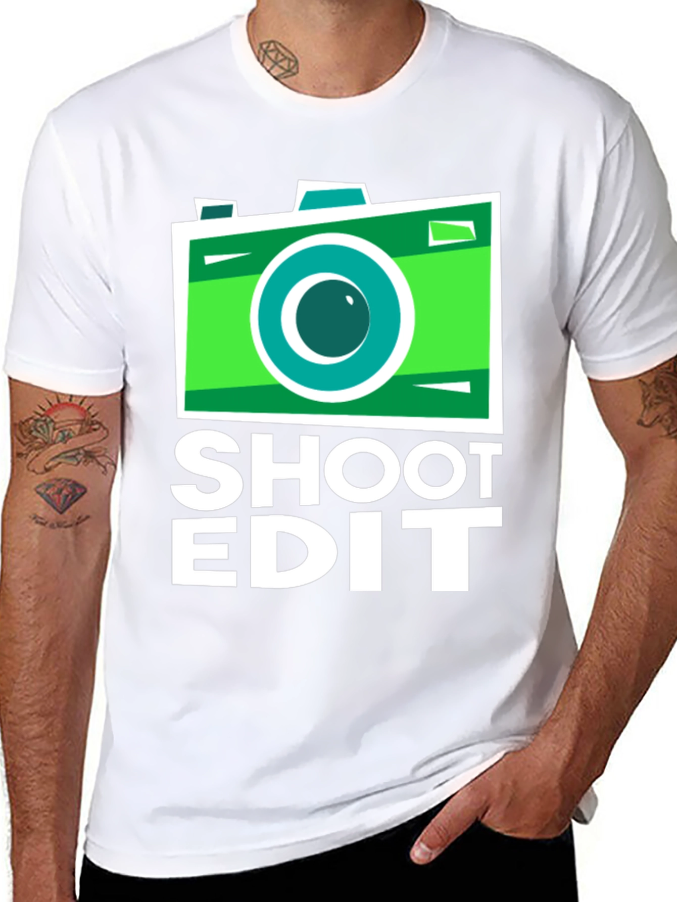 Shoot Edit Camera Graphic Tee