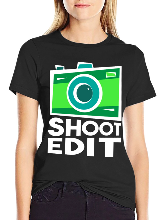 Shoot Edit Camera Graphic Tee