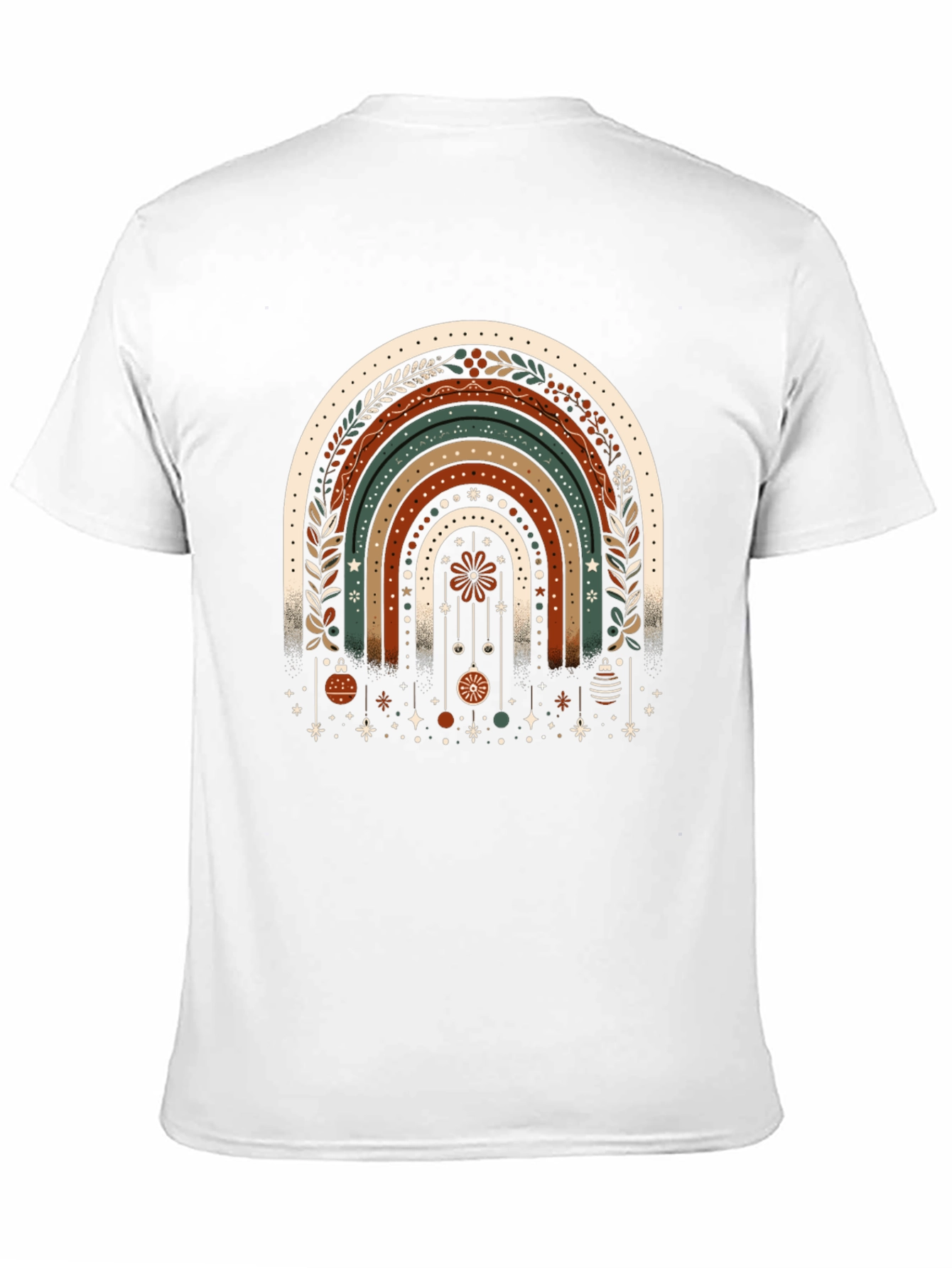 Boho Rainbow Christmas T-Shirt