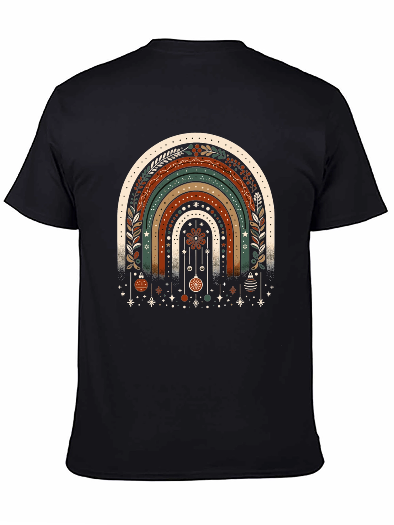 Boho Rainbow Christmas T-Shirt
