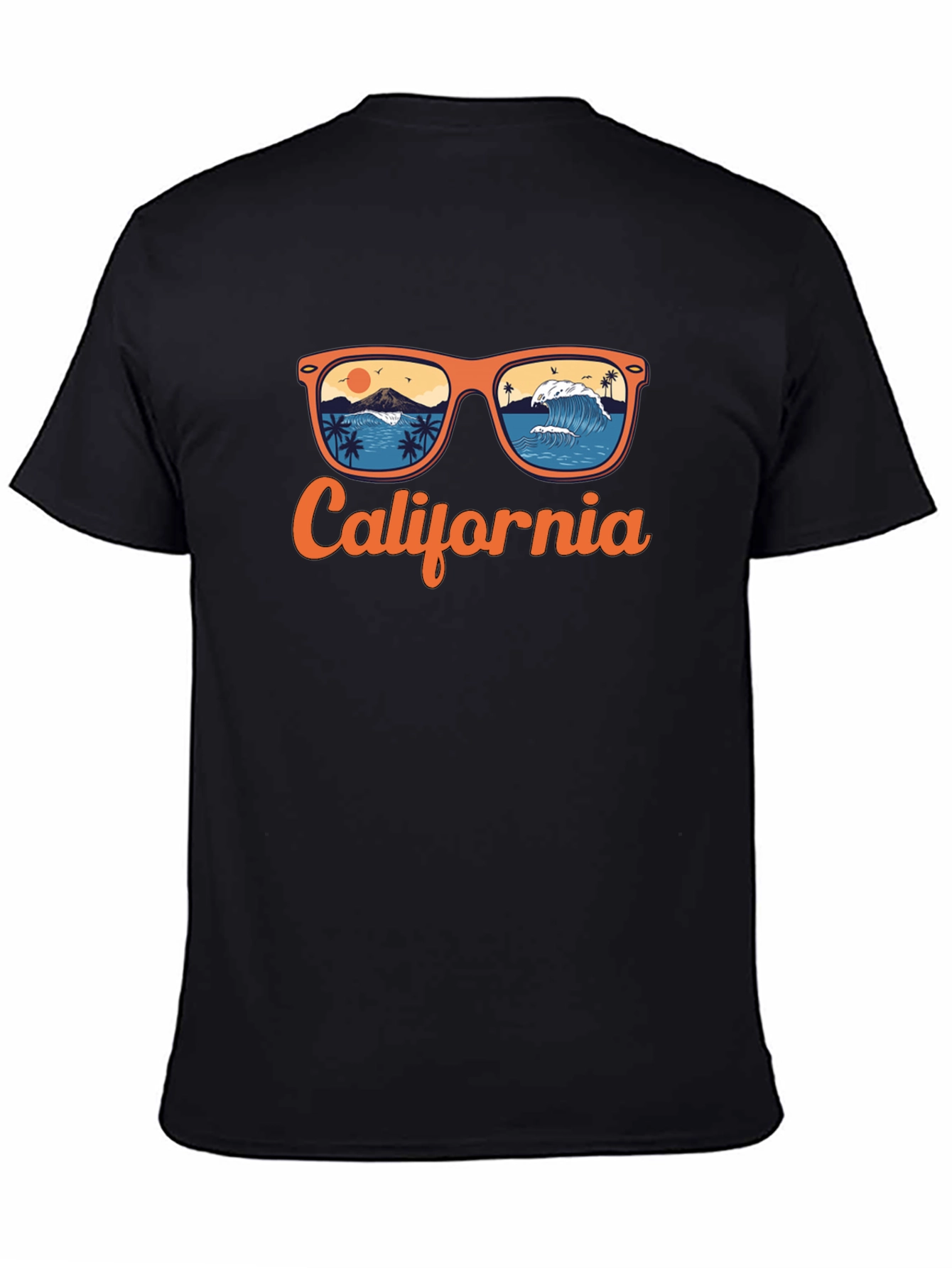 California Beach Sunglasses Graphic T-Shirt