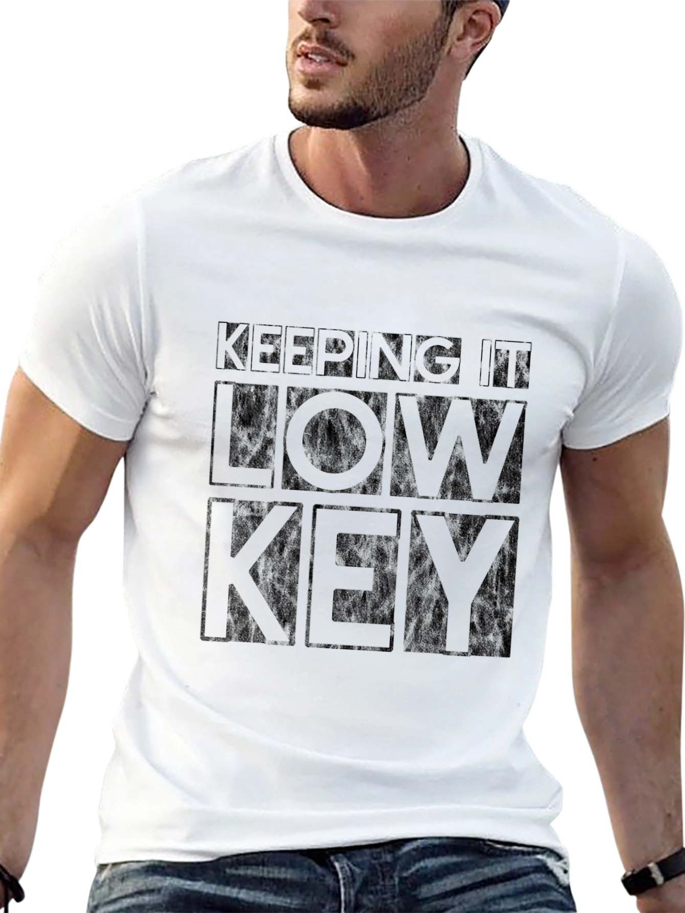 Keeping It Low Key Black Graphic Tee
