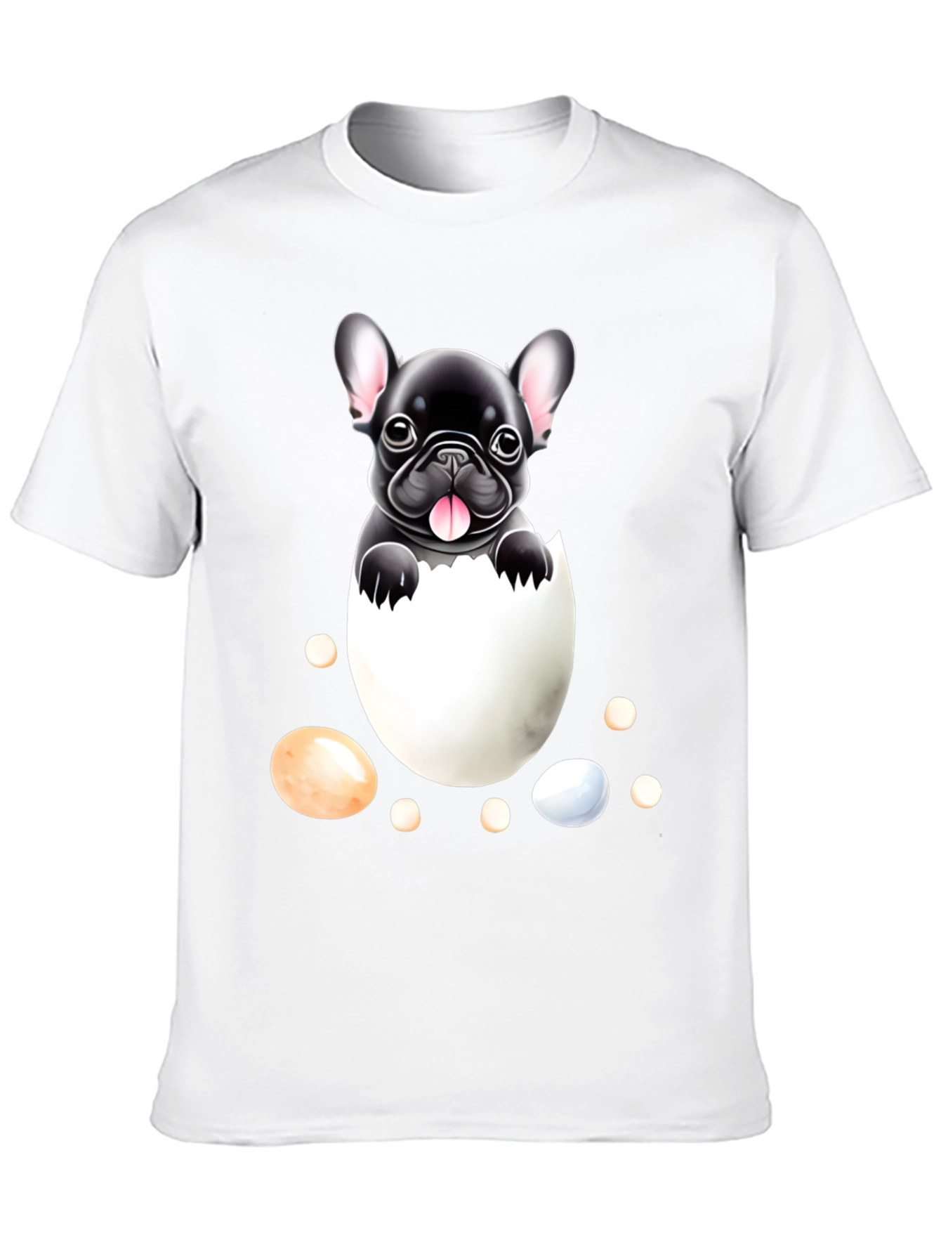 Bulldog Puppy in Egg Graphic Tee