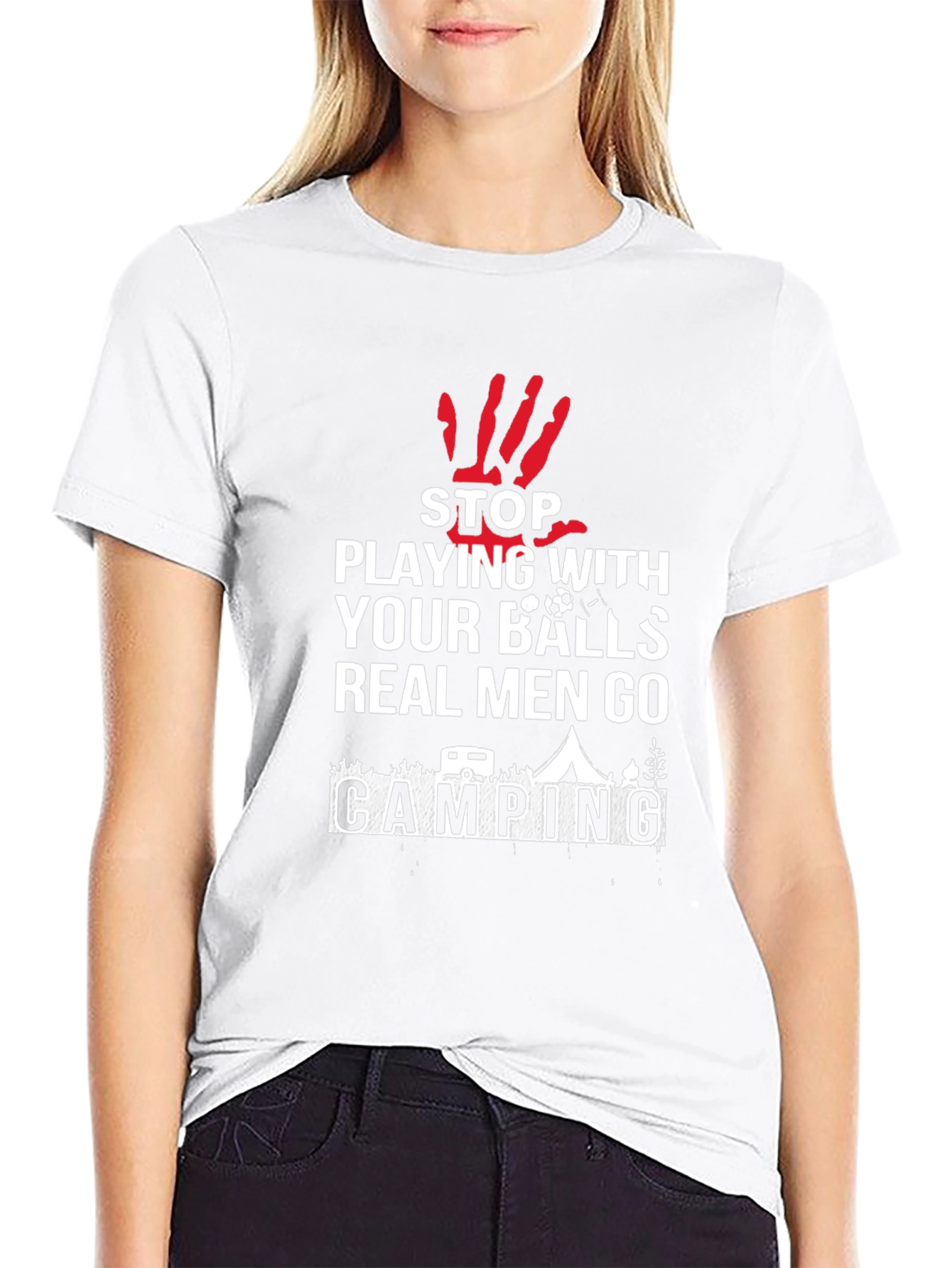 Funny Camping T-Shirt: Real Men Go Camping