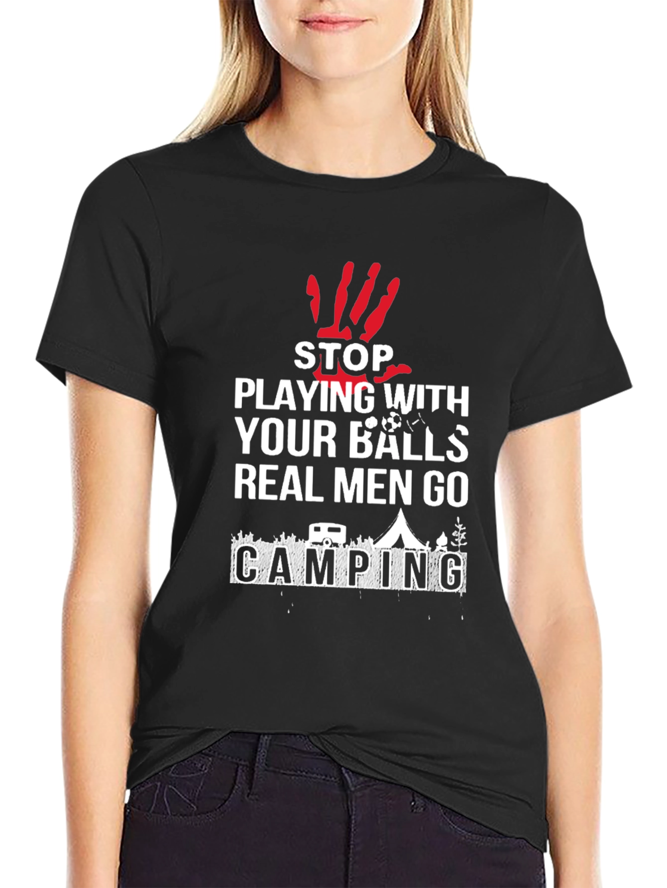 Funny Camping T-Shirt: Real Men Go Camping