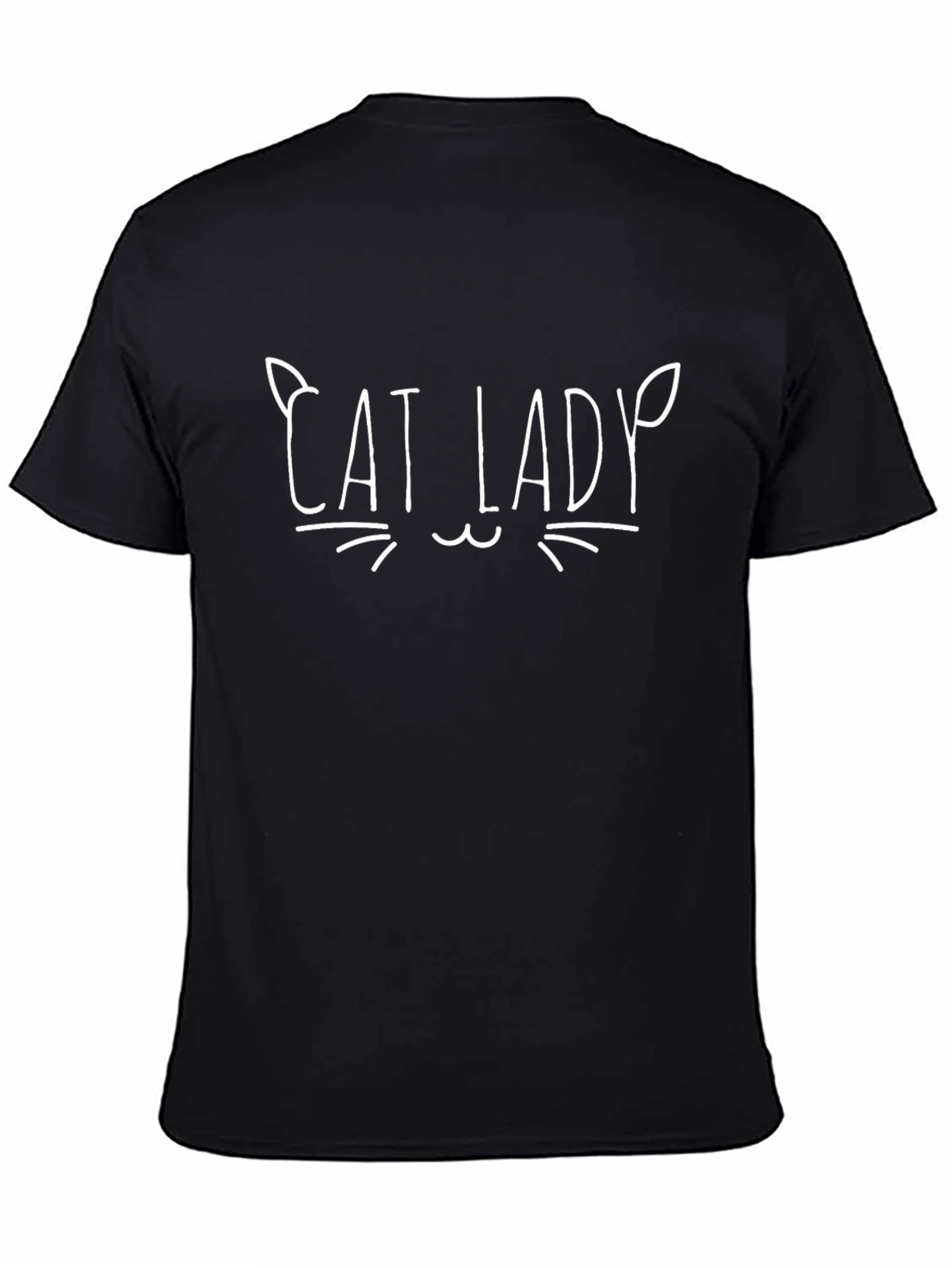 Cat Lady T-Shirt - Unisex Black Tee