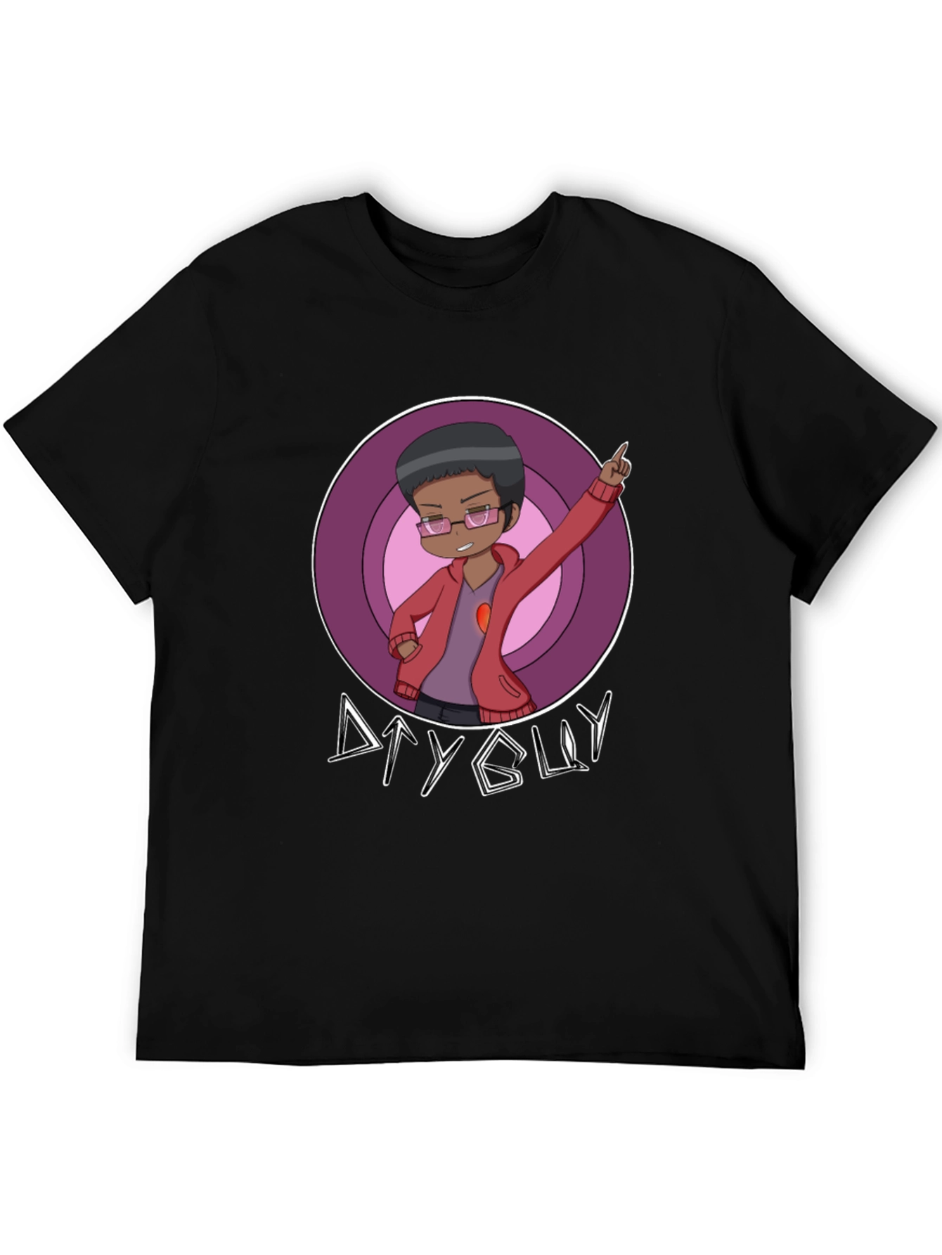 DIY Guy Graphic T-Shirt - Black Cotton Tee