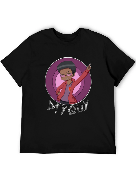 DIY Guy Graphic T-Shirt - Black Cotton Tee