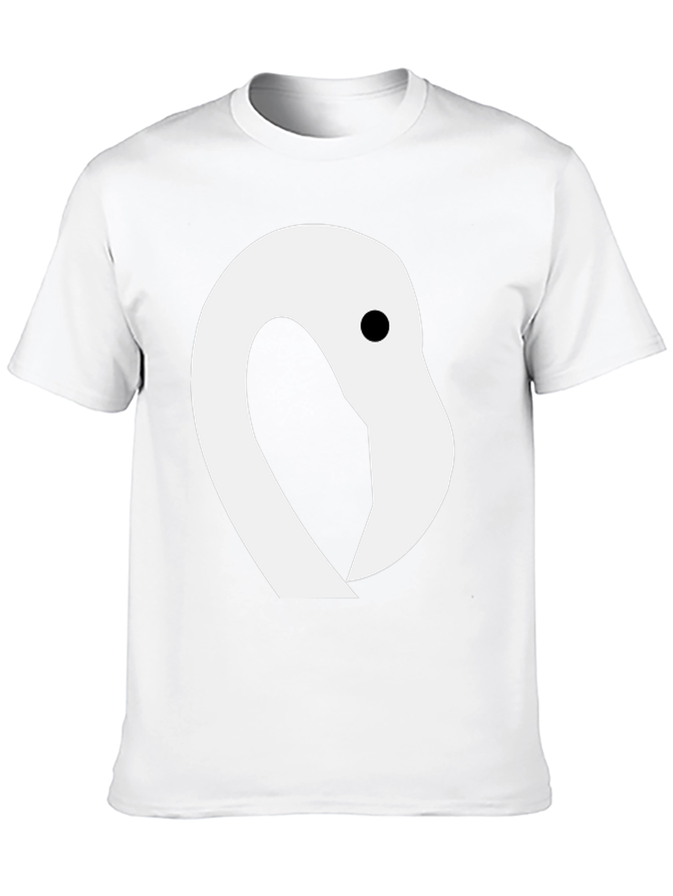 Flamingo Head Graphic Tee - Casual Black T-Shirt