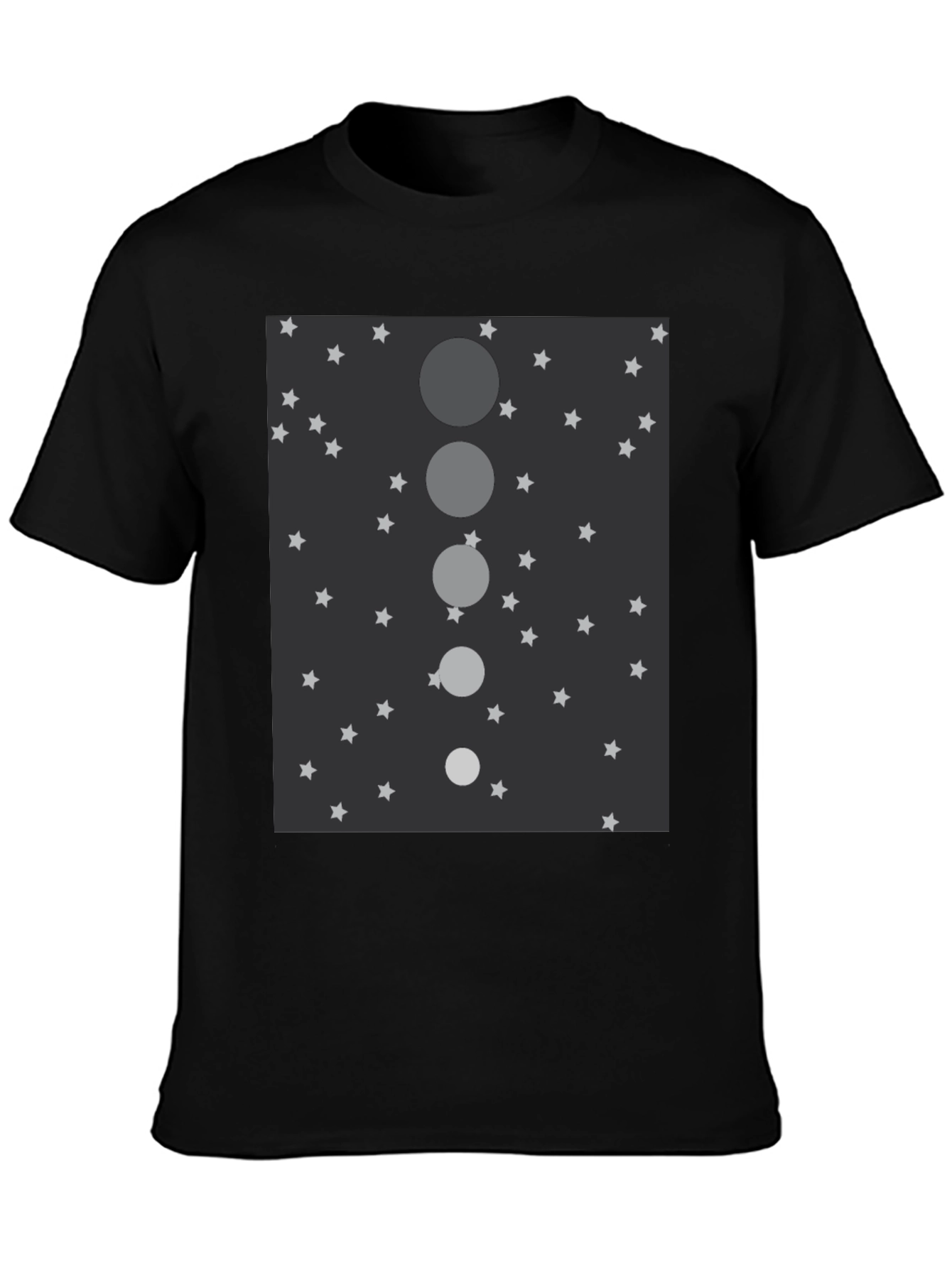 Celestial Sphere Mens Black Graphic Tee