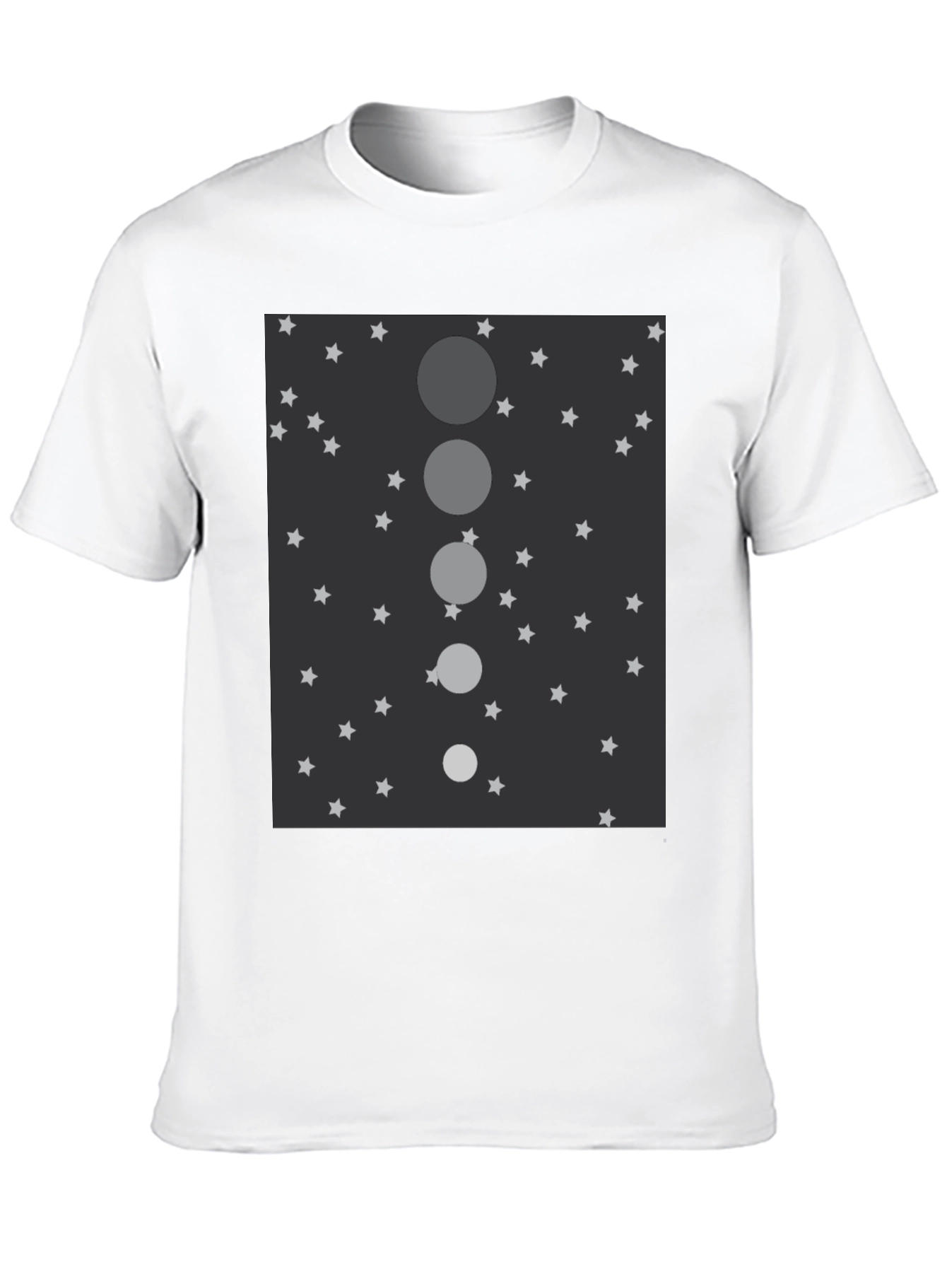 Celestial Sphere Mens Black Graphic Tee
