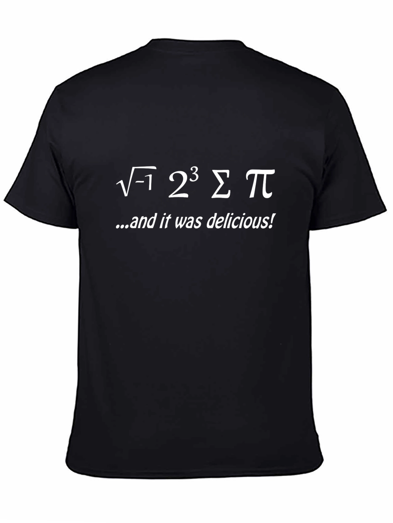 Math Pun T-Shirt - Imaginary Number Ate Sum Pi