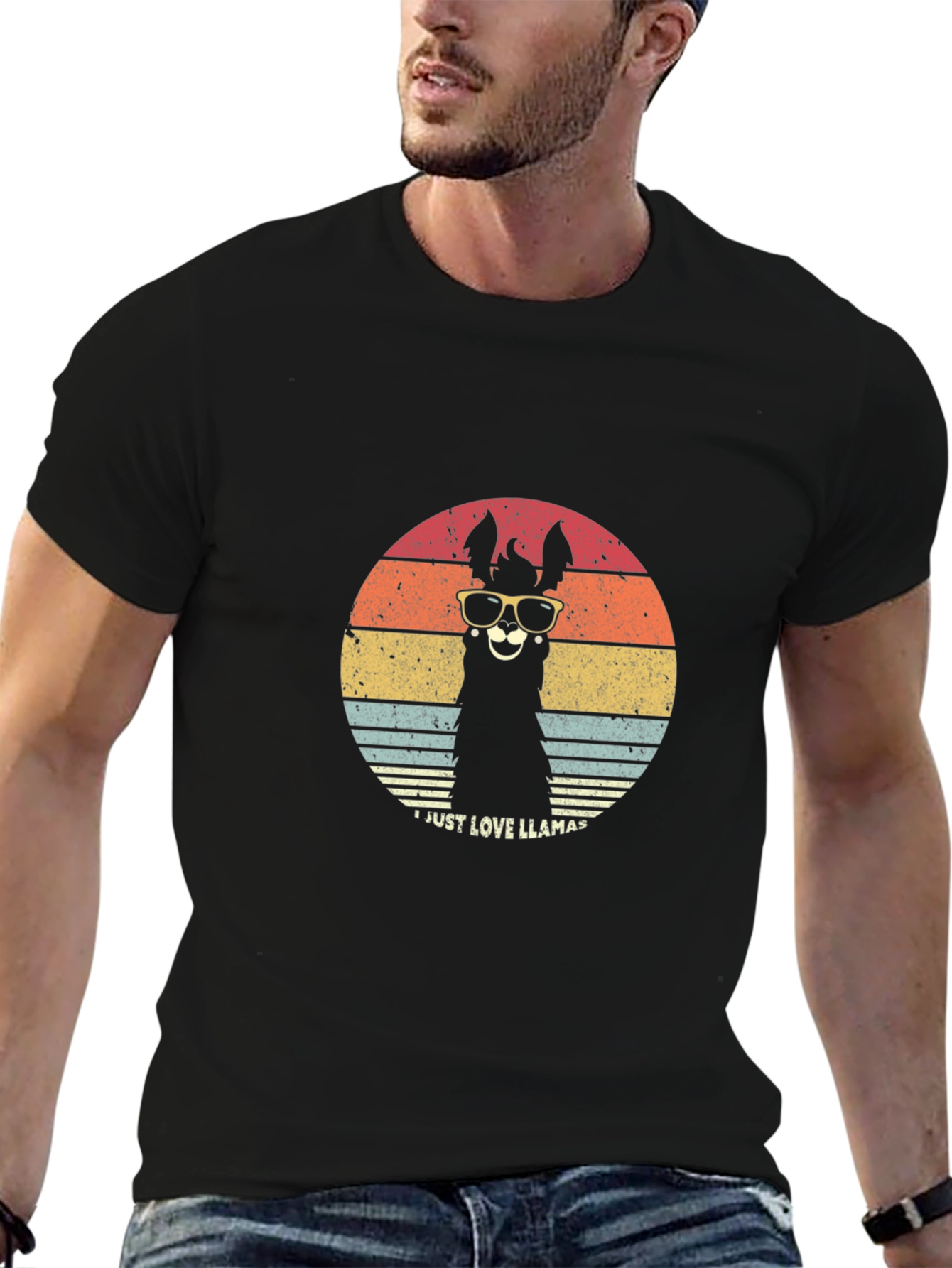 Retro Llama T-Shirt - Just Love Llamas!