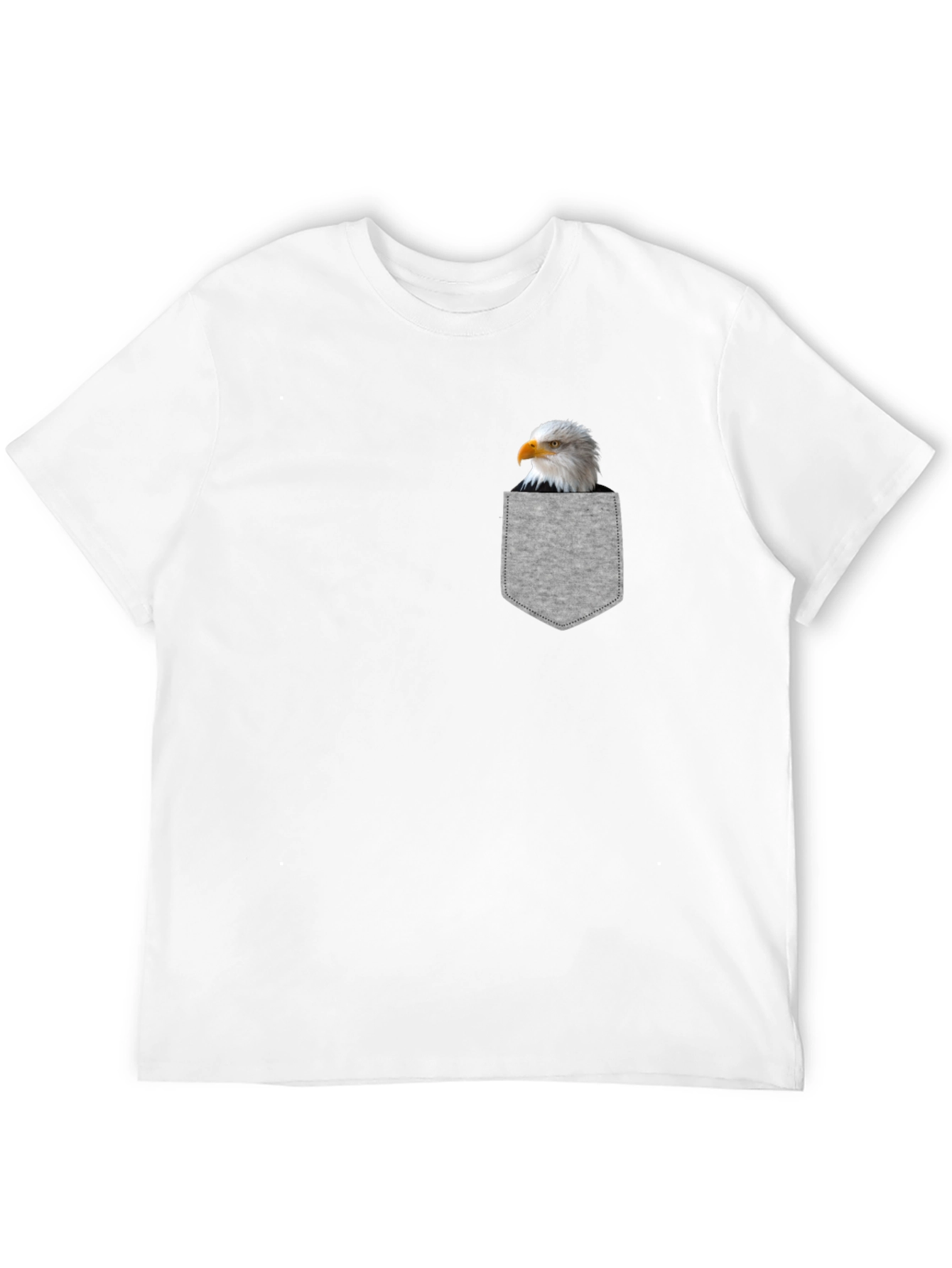 Eagle Pocket T-Shirt - Patriotic Bird Tee