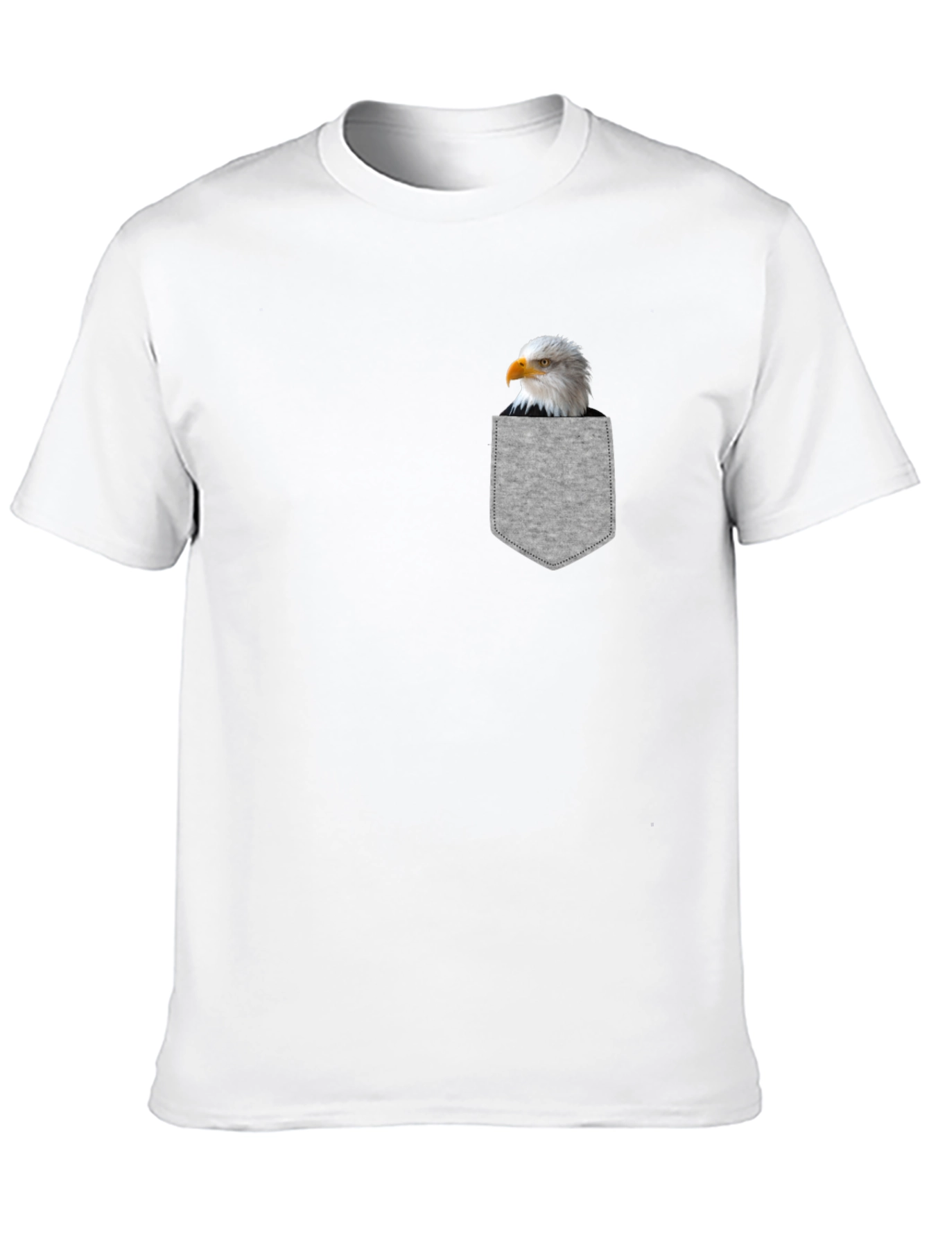 Eagle Pocket T-Shirt - Patriotic Bird Tee
