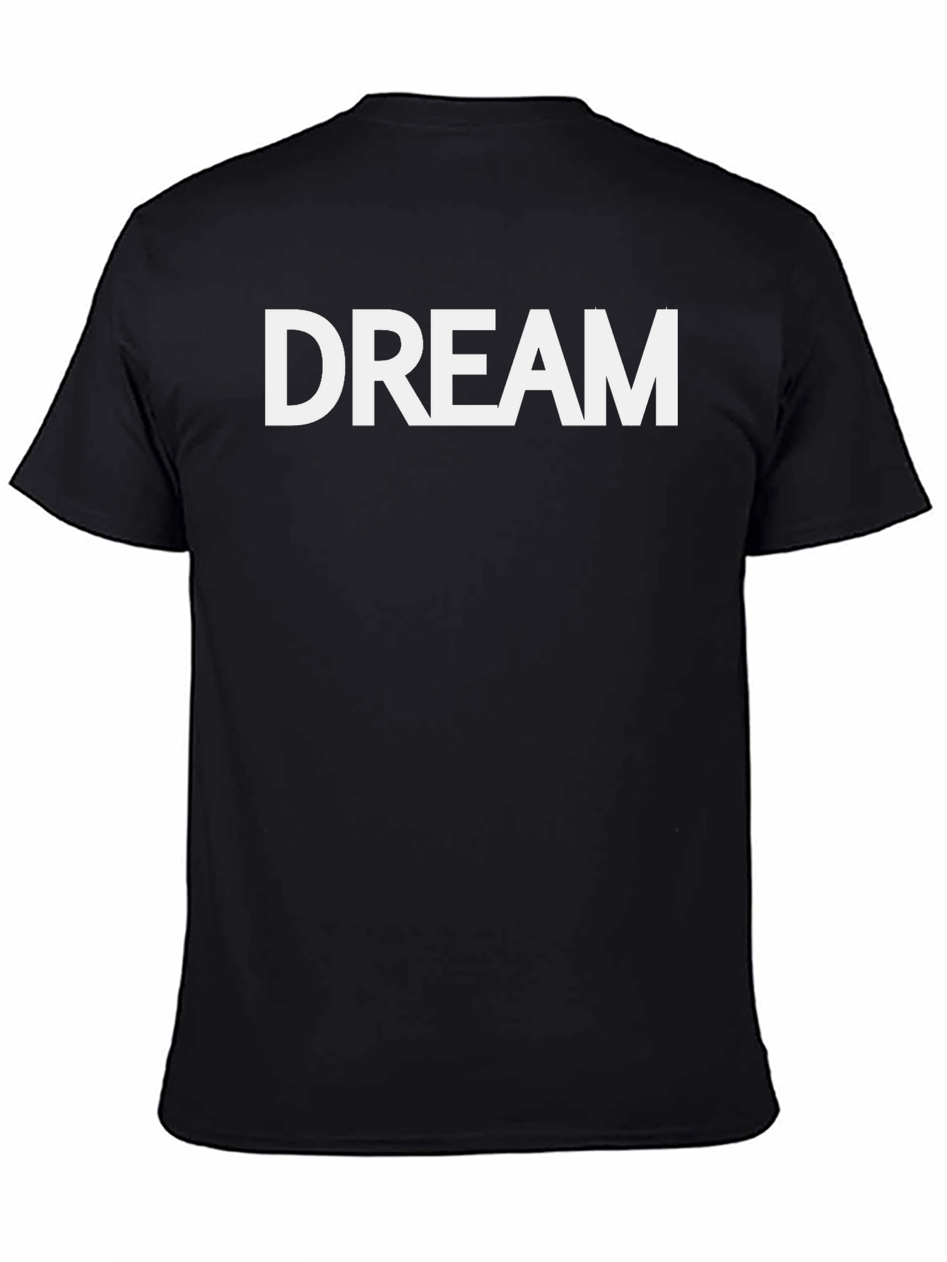 DREAM Black Cotton Graphic Tee - Unisex