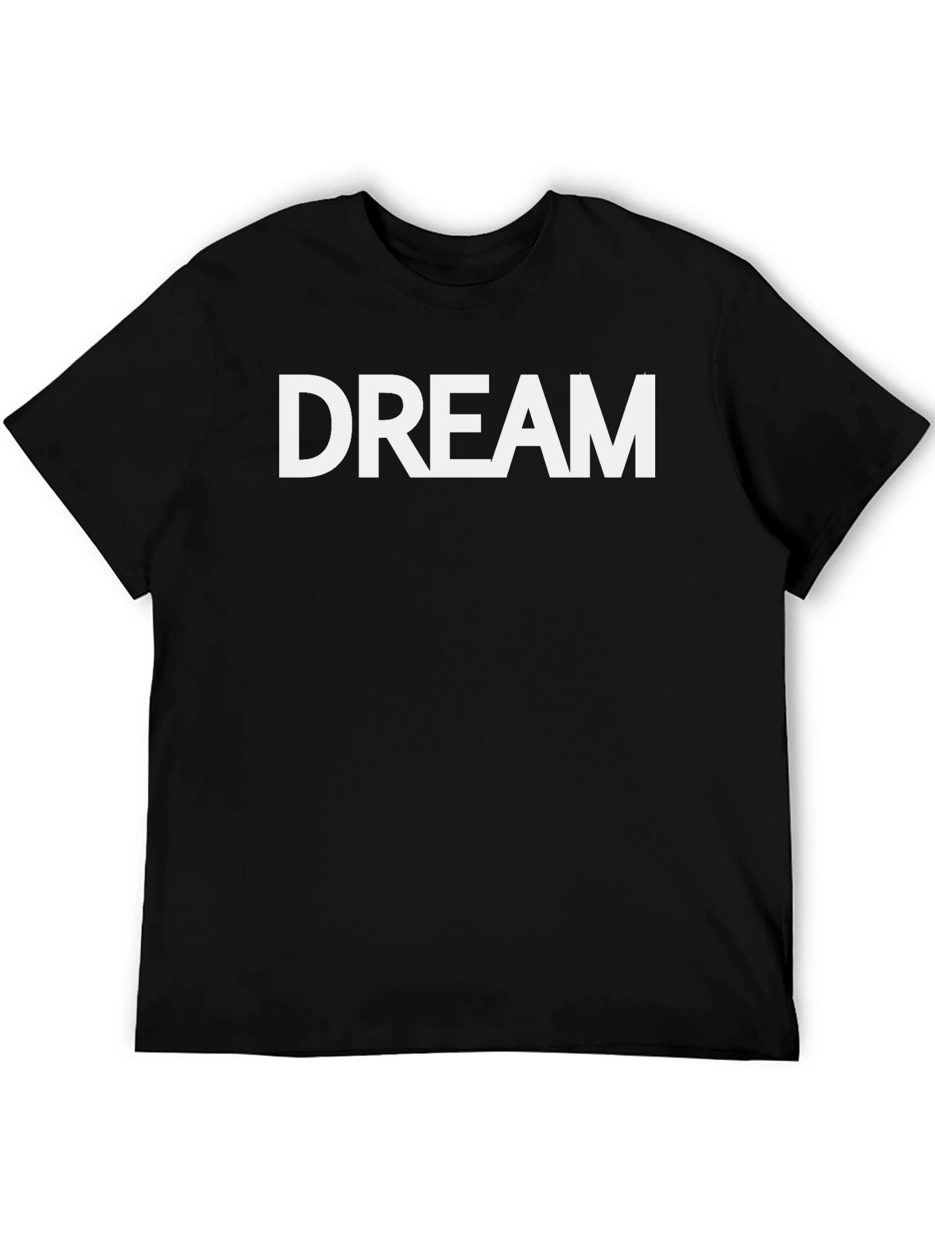 DREAM Black Cotton Graphic Tee - Unisex
