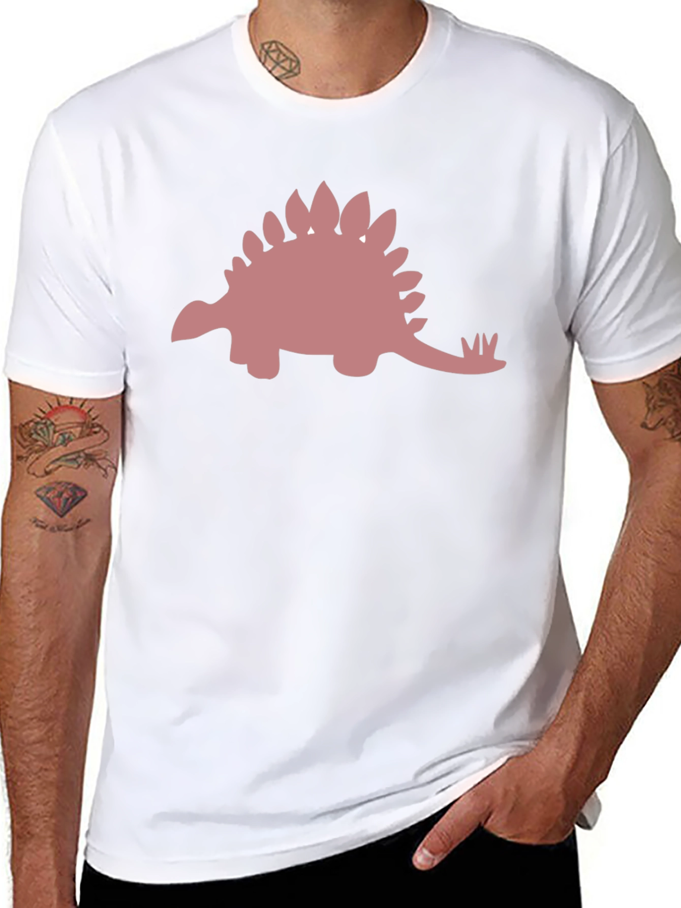 Dino Graphic Tee - Black Casual T-Shirt