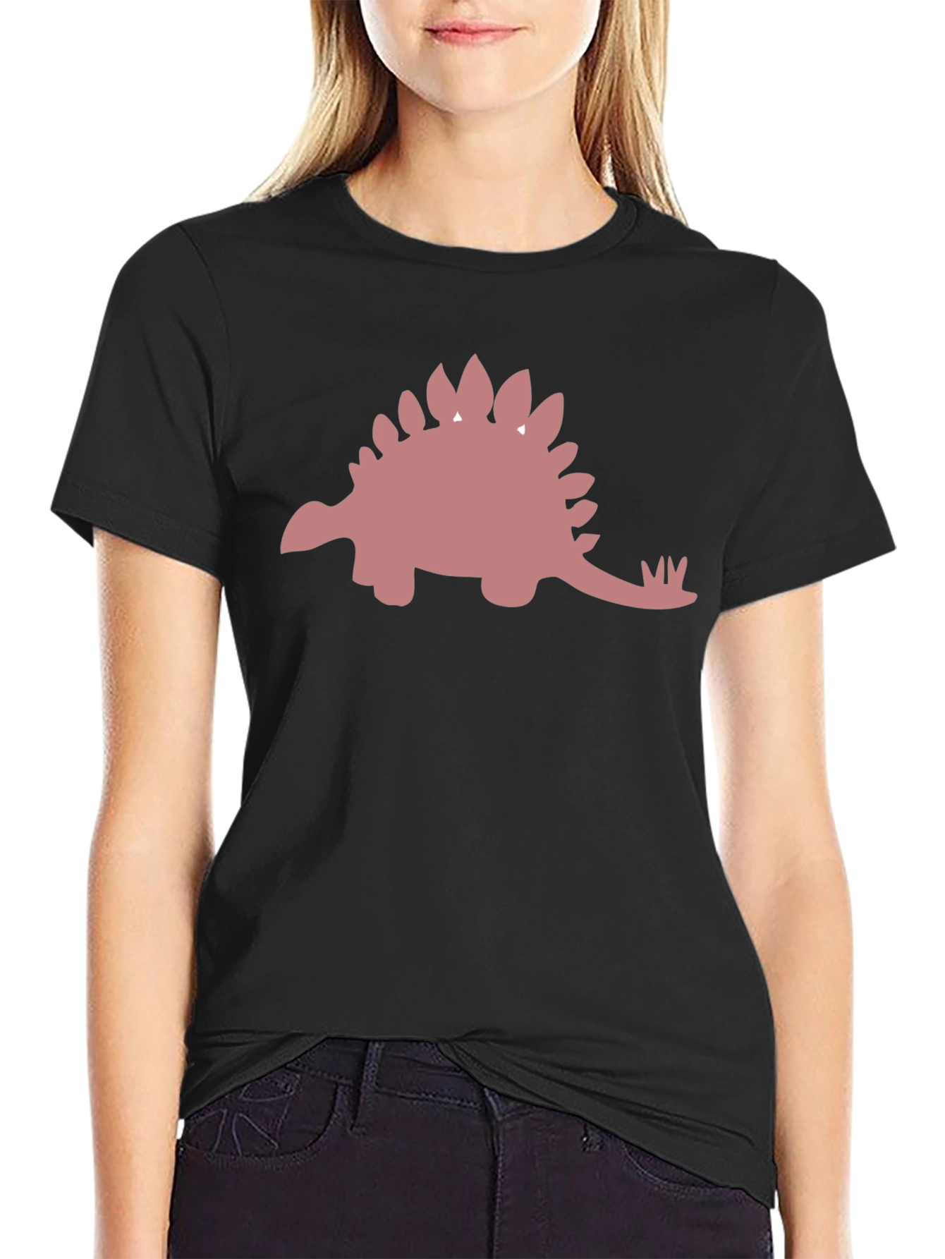 Dino Graphic Tee - Black Casual T-Shirt