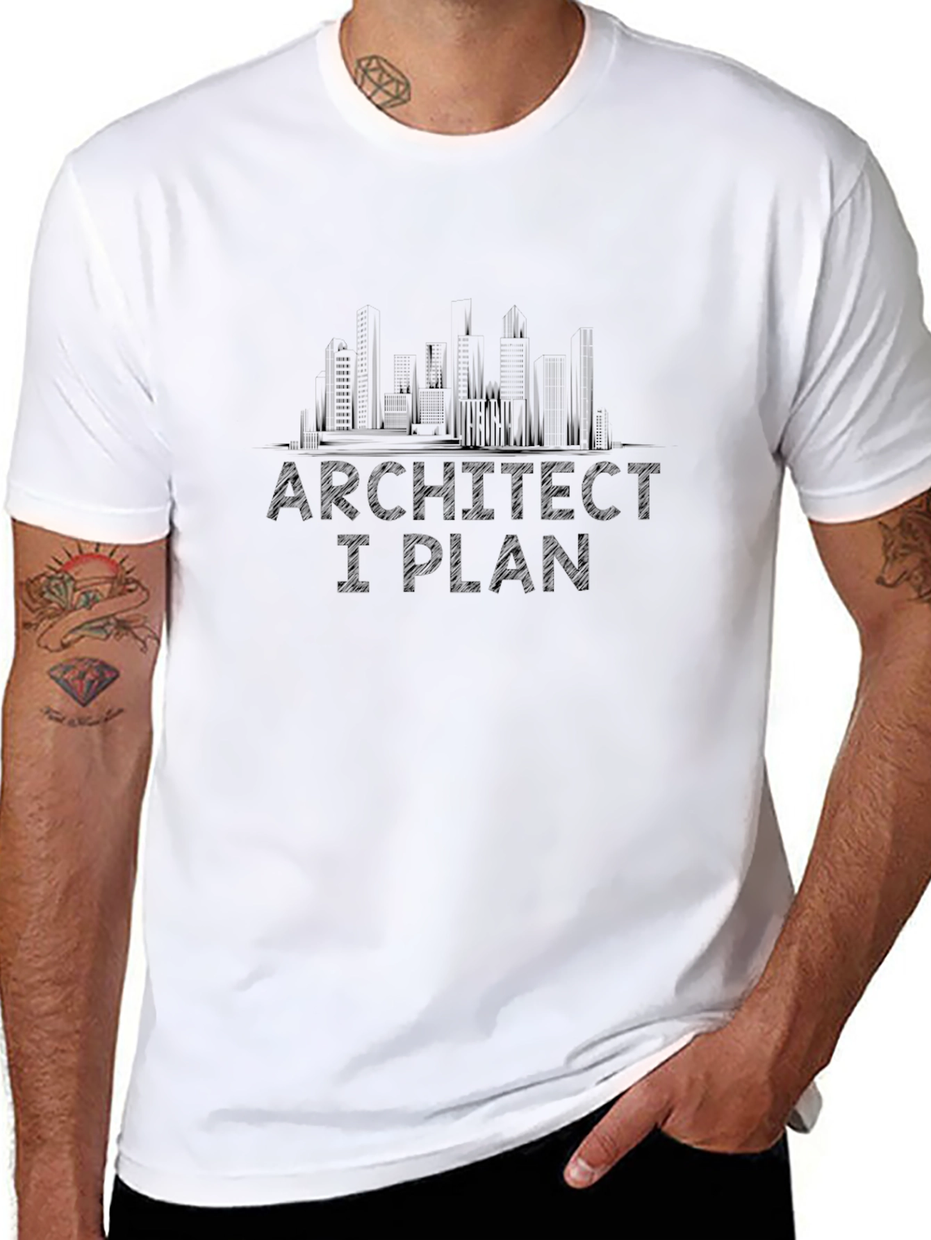 Architect I Plan Funny Graphic Tee