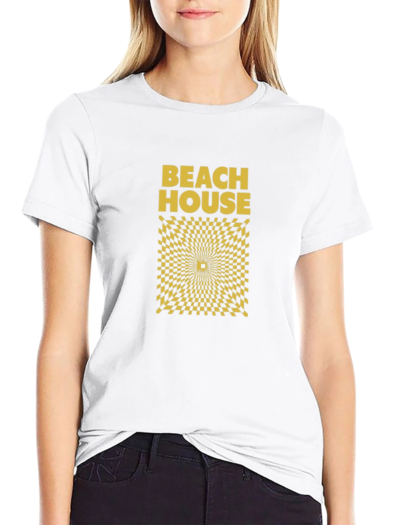Beach House Graphic Tee - Mens Black T-Shirt