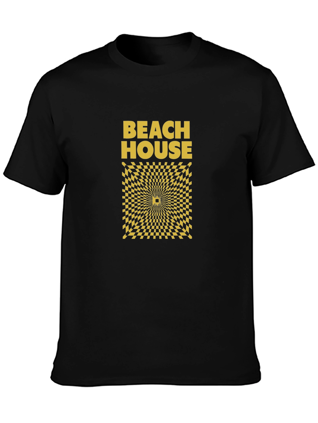 Beach House Graphic Tee - Mens Black T-Shirt