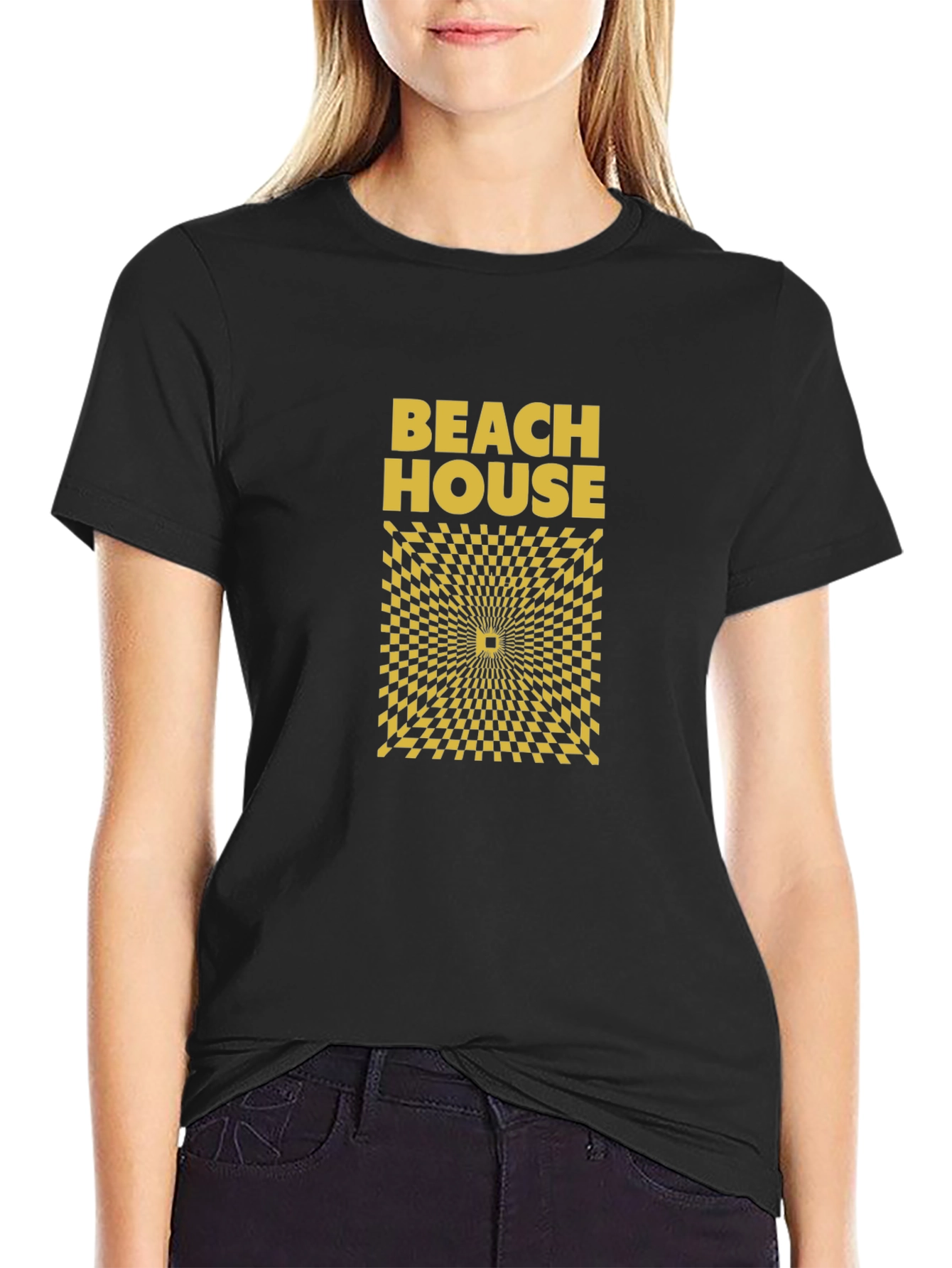 Beach House Graphic Tee - Mens Black T-Shirt
