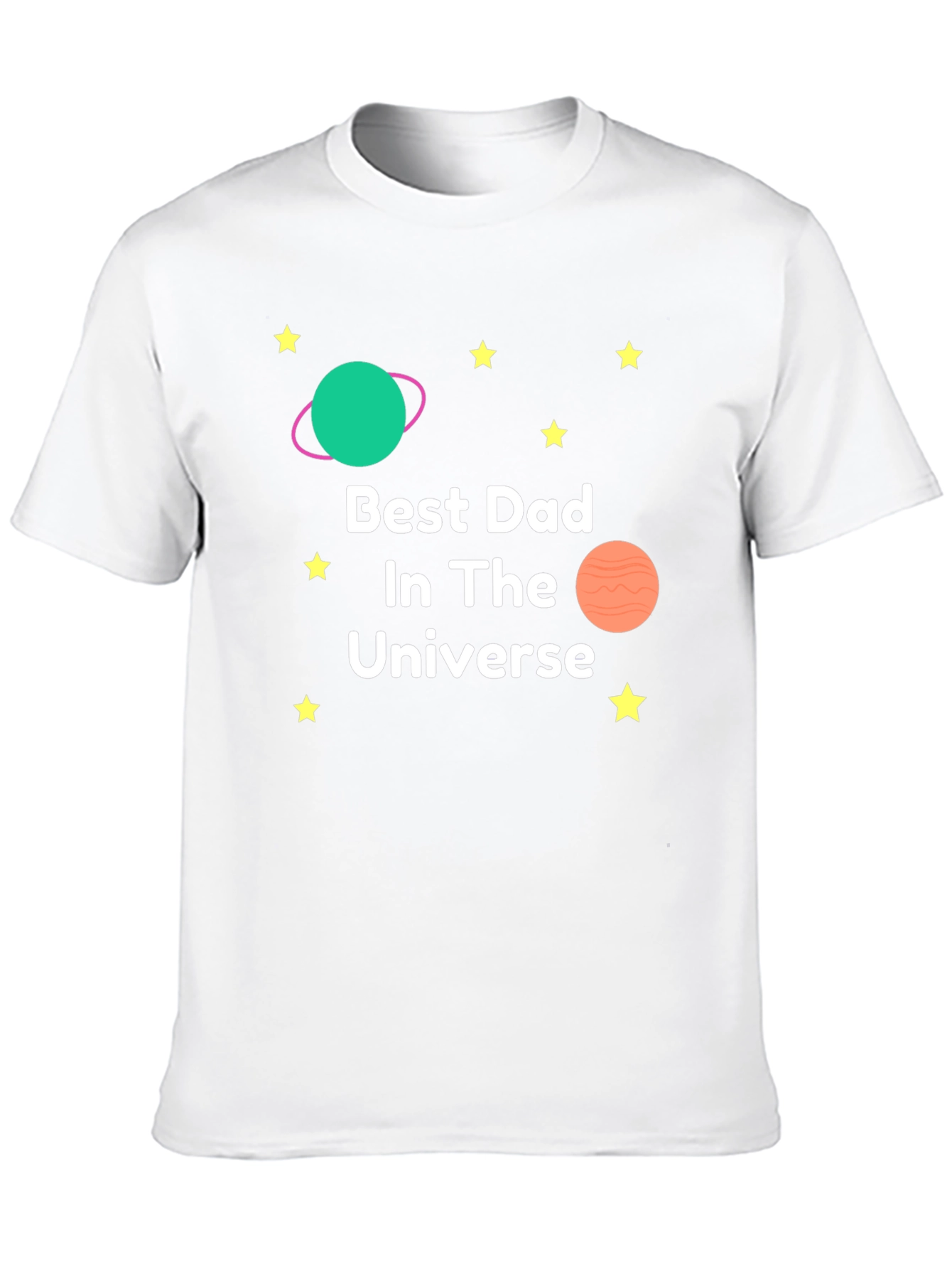 Best Dad in the Universe Black T-Shirt