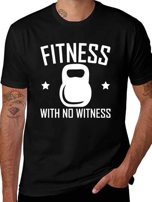 Fitness With No Witness Graphic T-Shirt