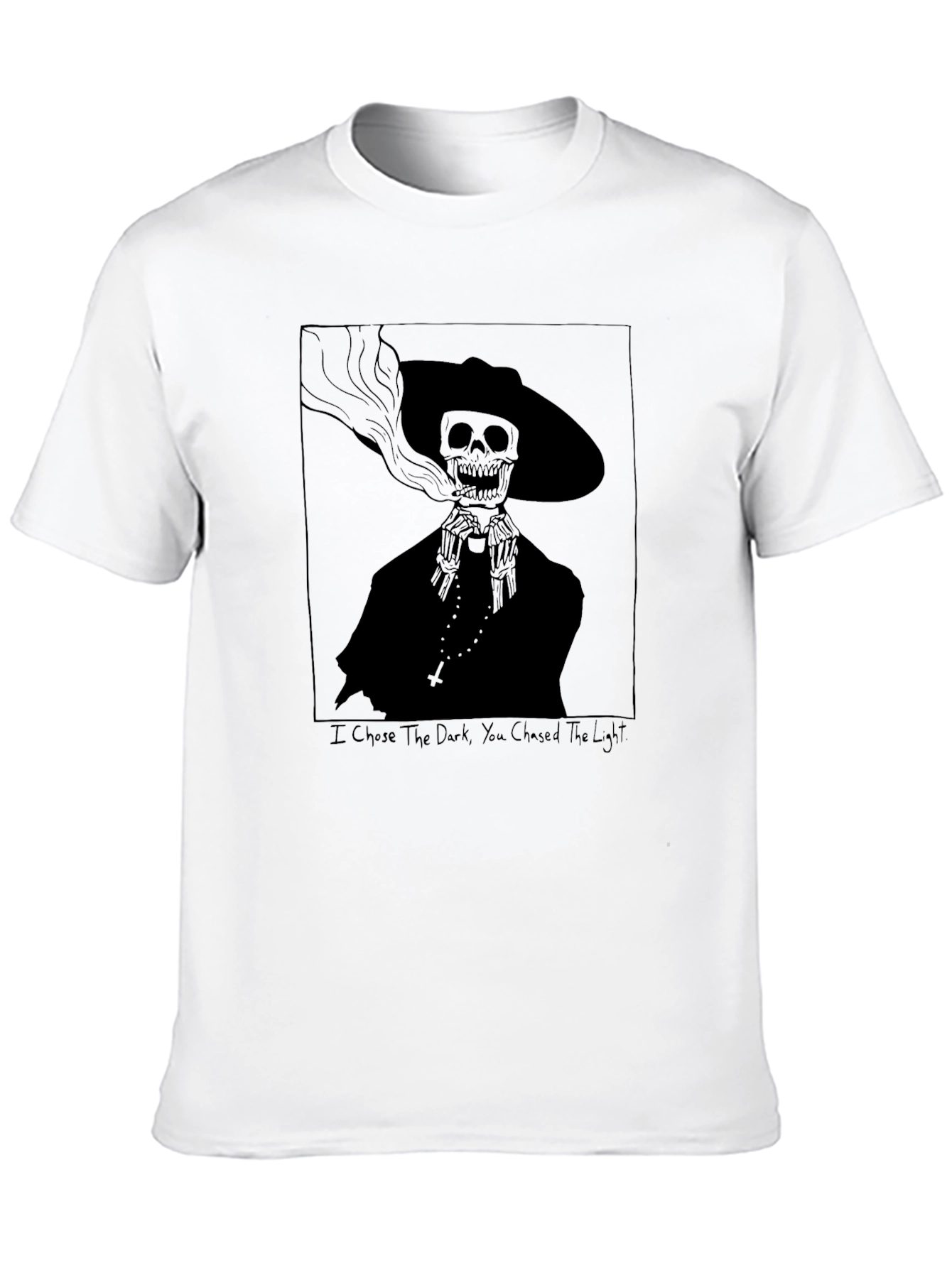 Dark Humor Skeleton Graphic T-Shirt