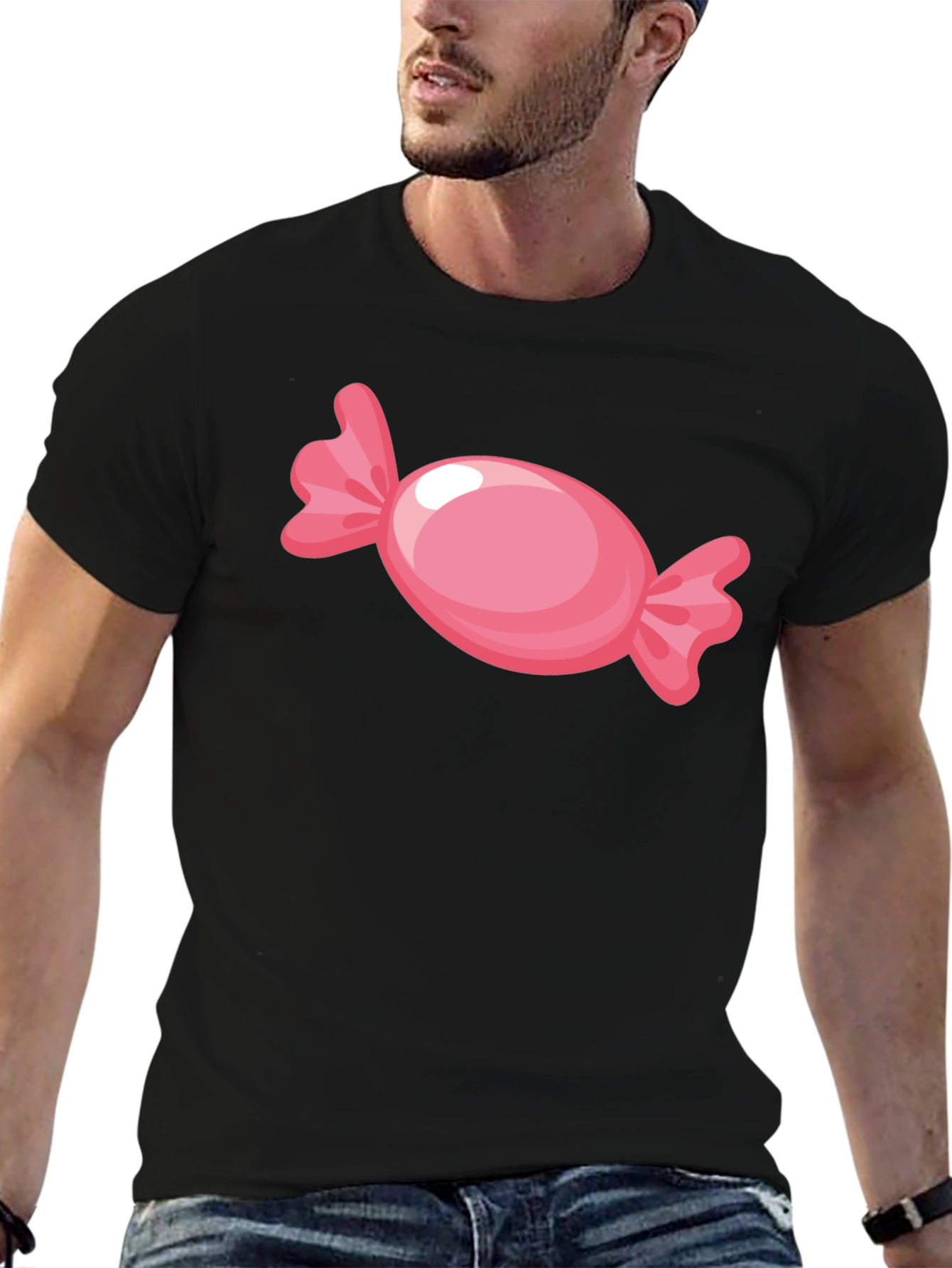 Candy Graphic Black T-Shirt
