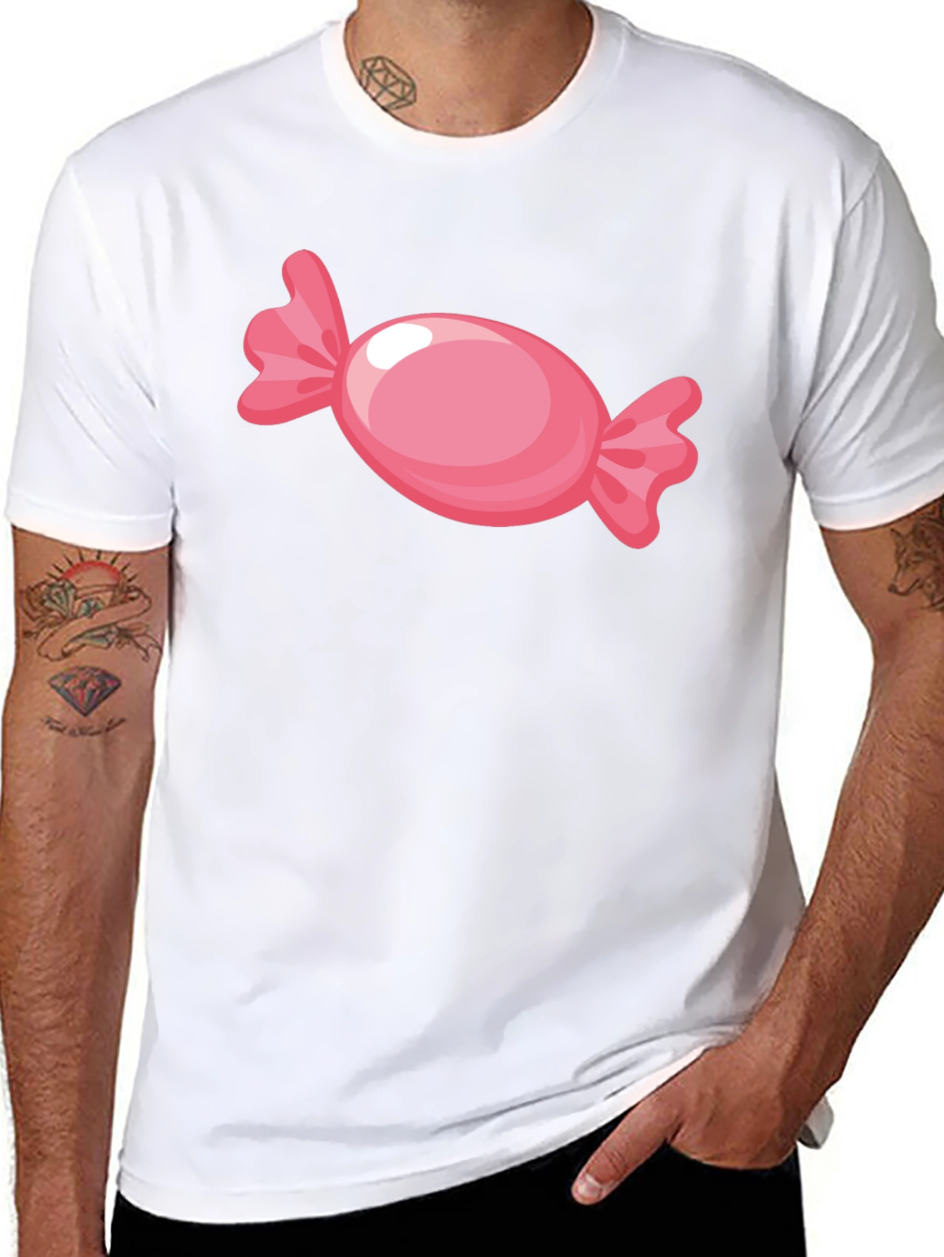Candy Graphic Black T-Shirt